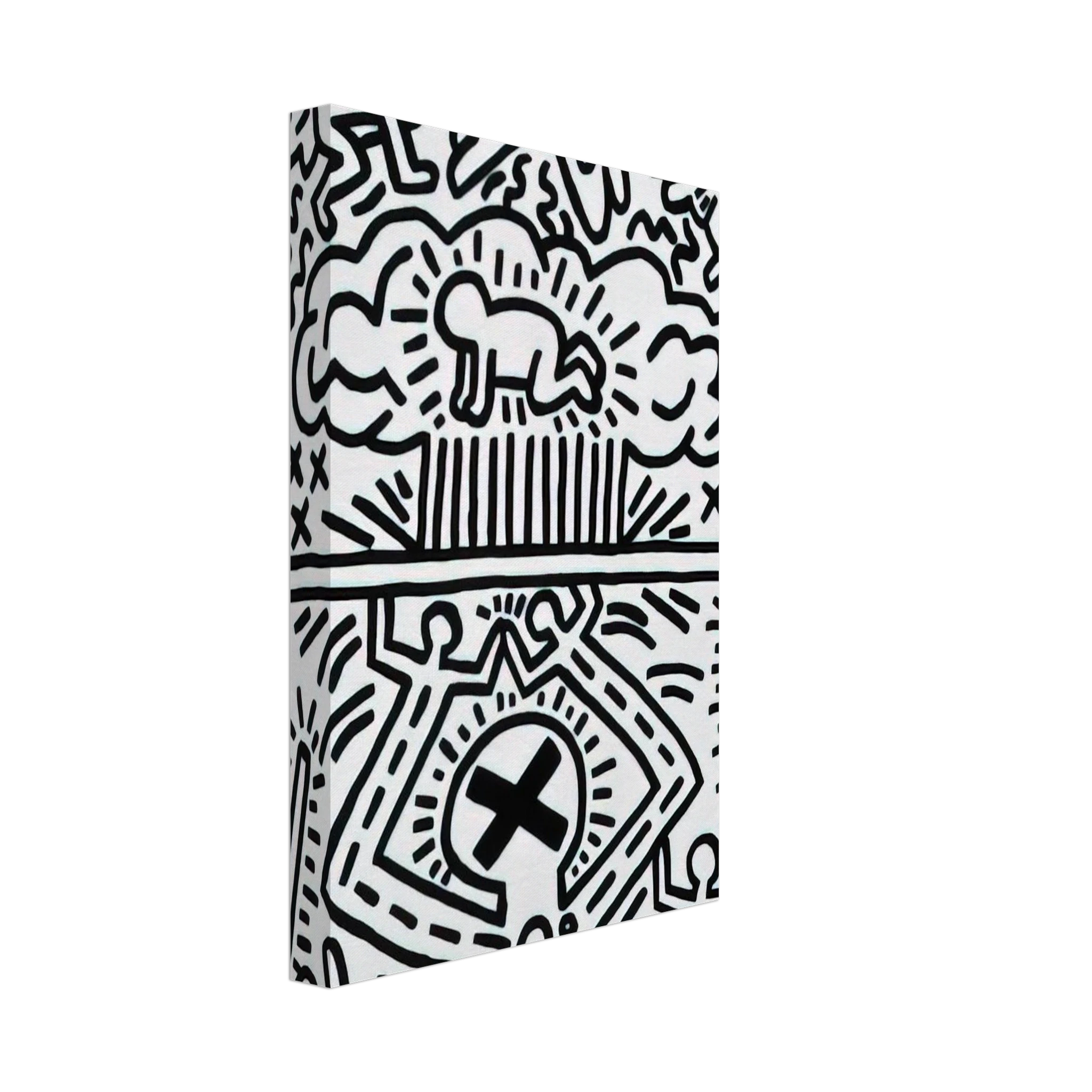 ANTI NUCLEAR RALLY 1982 Canvas | Keith Haring Canvas | Keith Haring Prints