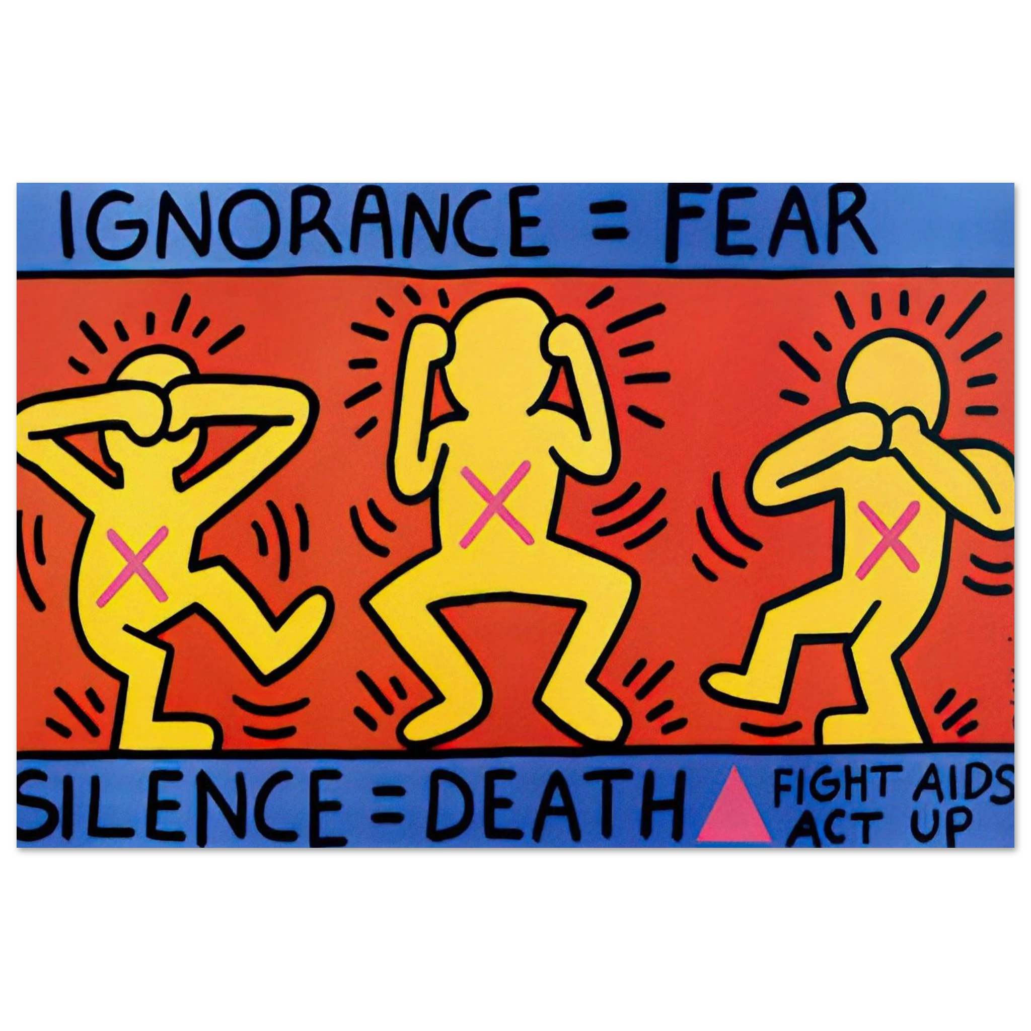 IGNORANCE FEAR 1989 Poster | Keith Haring Poster | Keith Haring Prints