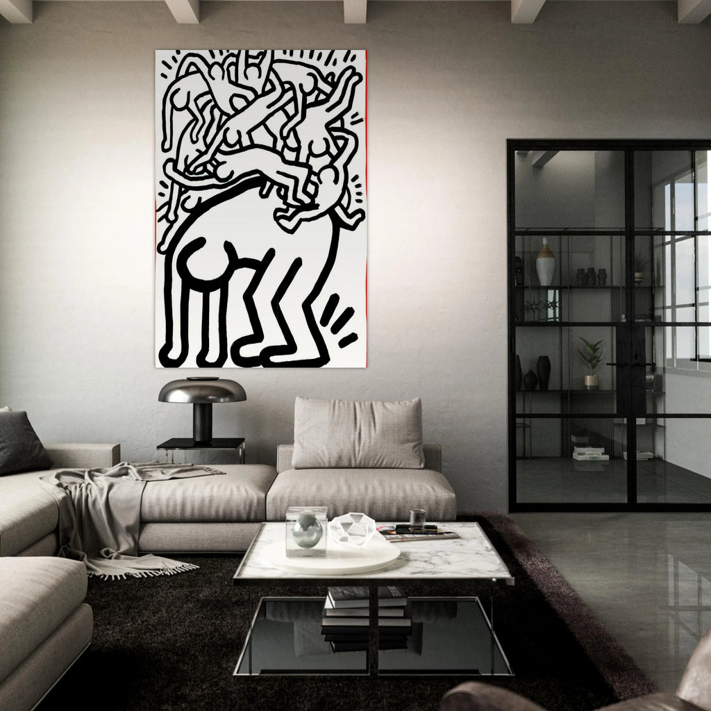 FIGHT AIDS WORLDWIDE 1990 Poster | Keith Haring Poster | Keith Haring Prints