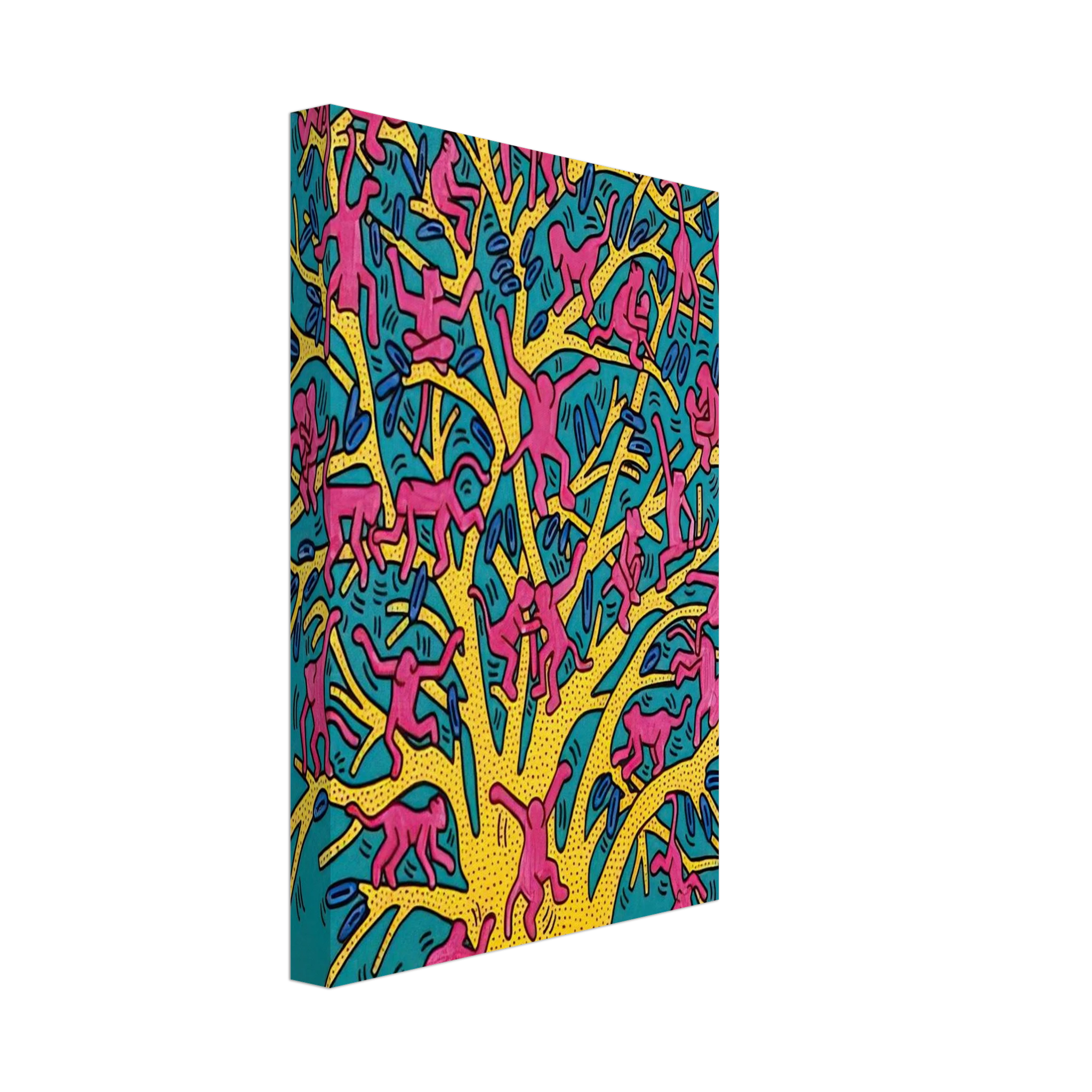 THE TREE OF MONKEYS Canvas | Keith Haring Canvas | Keith Haring Prints