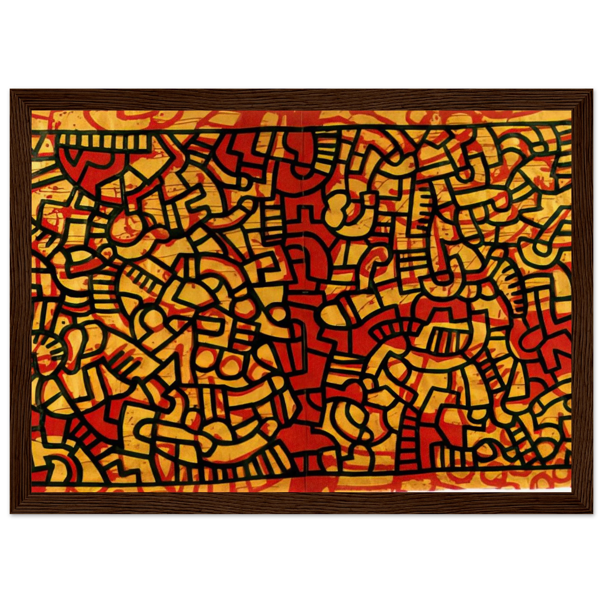 UNTITLED 1979 Framed Poster | Keith Haring Framed Prints Wall Art | Keith Haring Prints