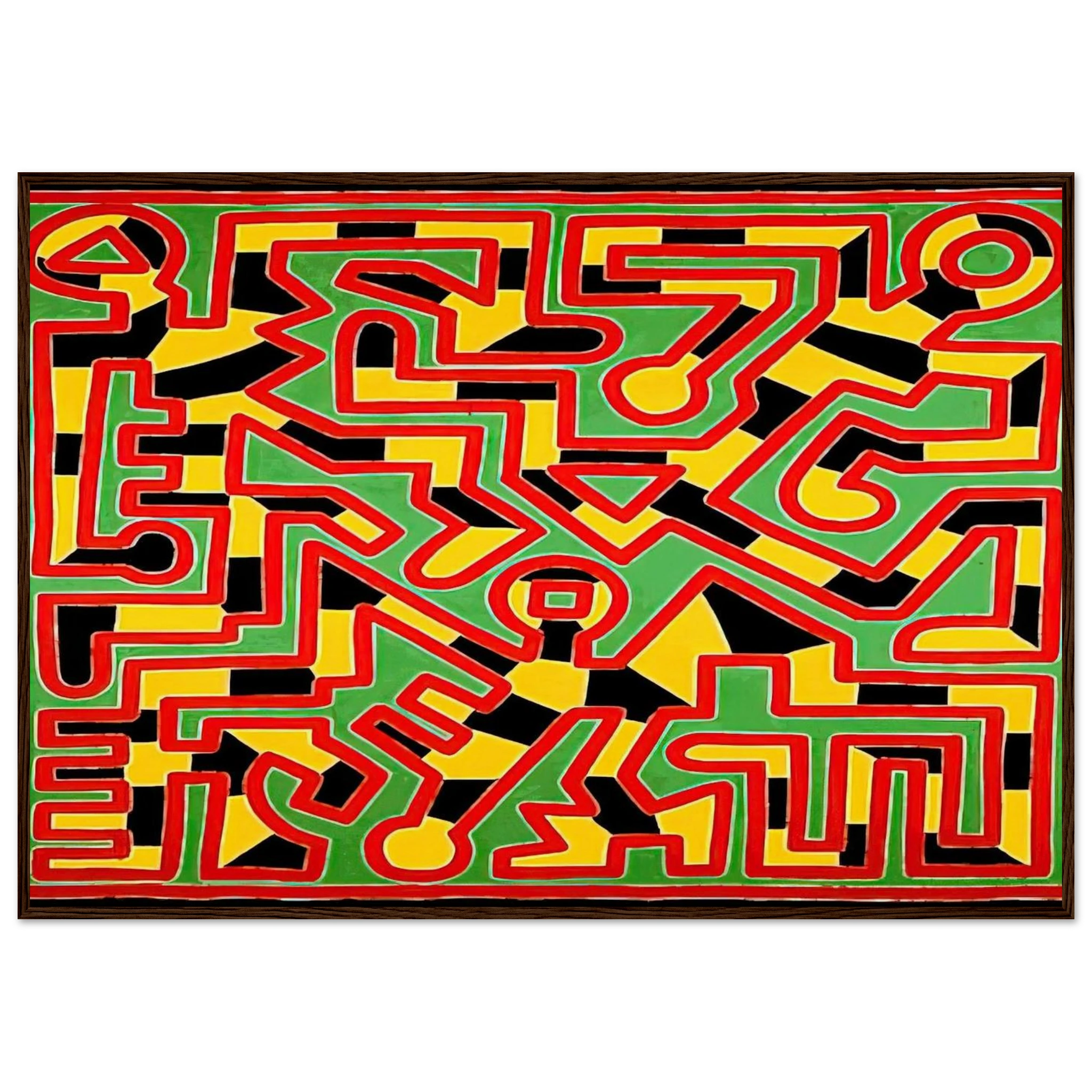 UNTITLED 1988 Framed Poster | Keith Haring Framed Prints Wall Art | Keith Haring Prints