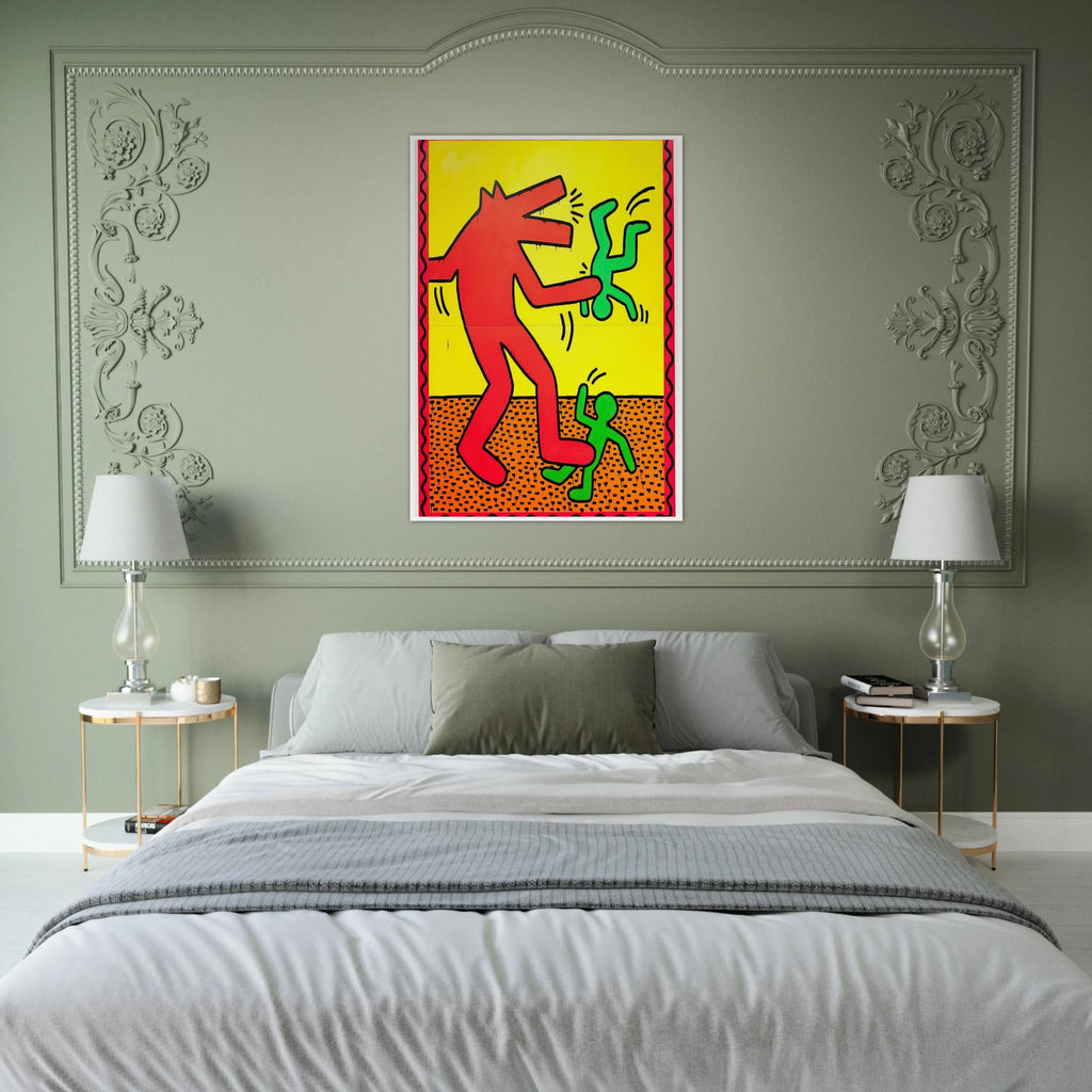 UNTITLED 1982 1 Framed Poster | Keith Haring Framed Prints Wall Art | Keith Haring Prints