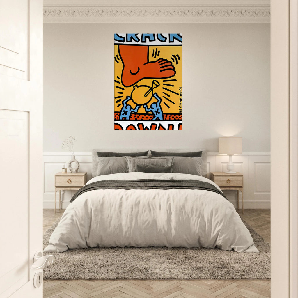 CRACK DOWN 1986 Canvas | Keith Haring Canvas | Keith Haring Prints
