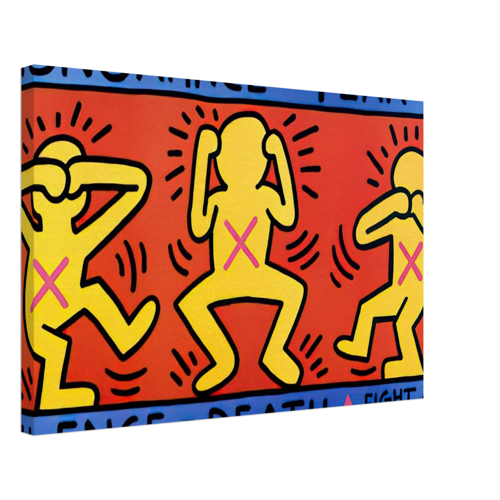 IGNORANCE FEAR 1989 Canvas | Keith Haring Canvas | Keith Haring Prints