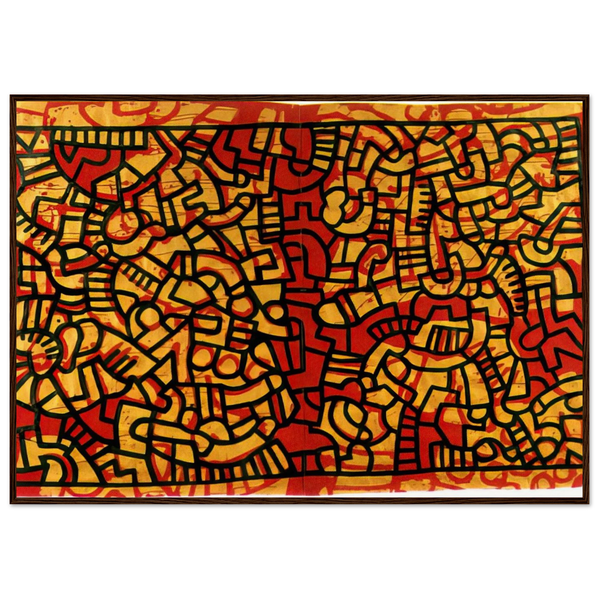 UNTITLED 1979 Framed Poster | Keith Haring Framed Prints Wall Art | Keith Haring Prints