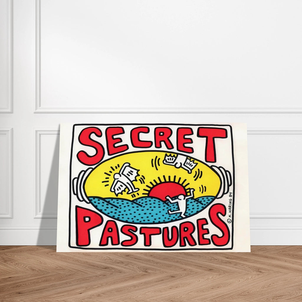 PROMOTIONAL POSTER FOR SECRET PASTURES 1984 Poster | Keith Haring Poster | Keith Haring Prints