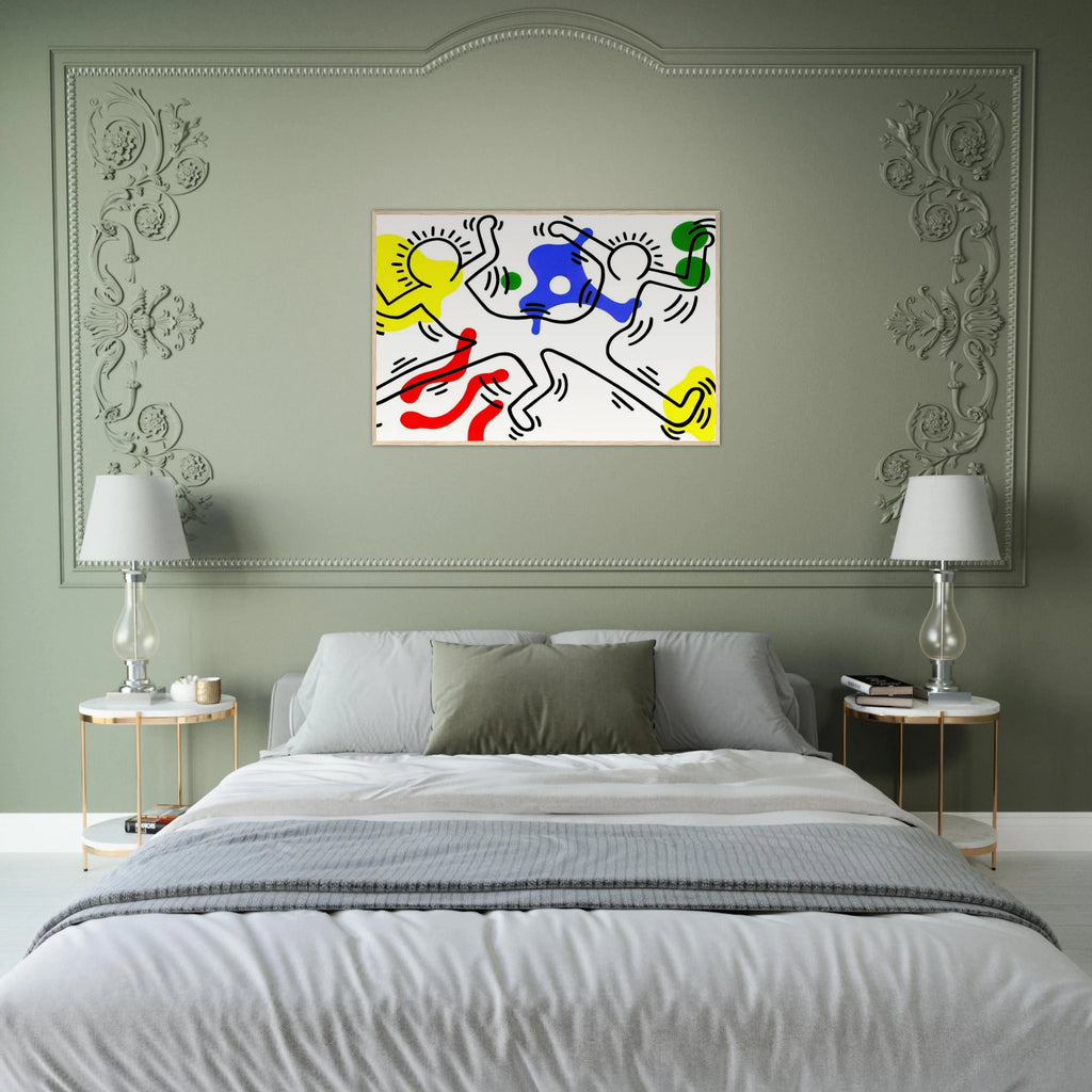 UNTITLED 1986 Framed Poster | Keith Haring Framed Prints Wall Art | Keith Haring Prints