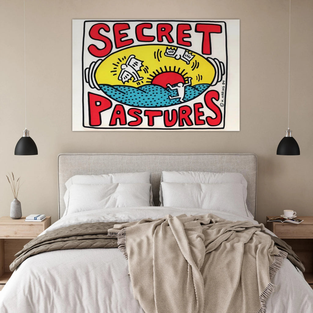 PROMOTIONAL POSTER FOR SECRET PASTURES 1984 Poster | Keith Haring Poster | Keith Haring Prints