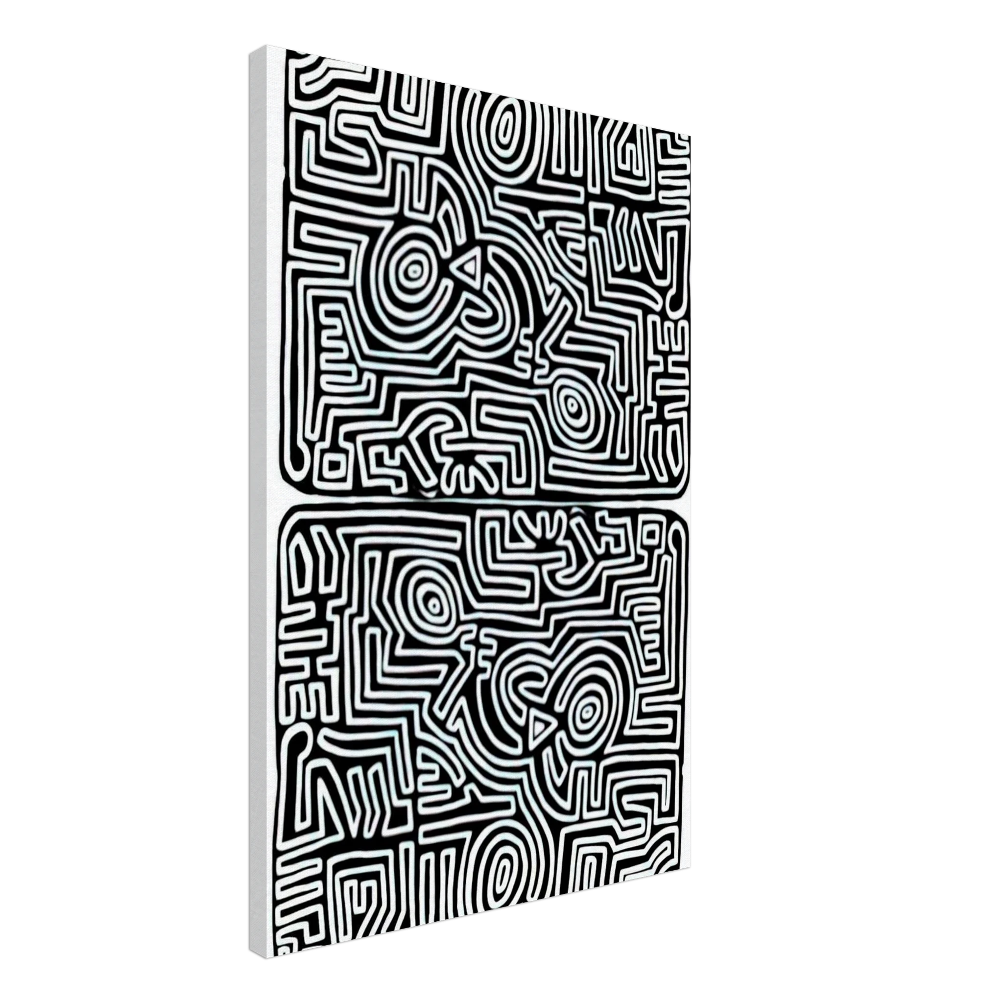 LABYRINTH 1989 Canvas | Keith Haring Canvas | Keith Haring Prints