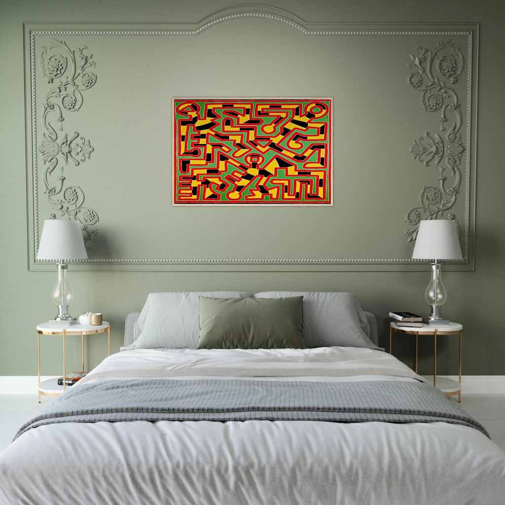 UNTITLED 1988 Framed Poster | Keith Haring Framed Prints Wall Art | Keith Haring Prints