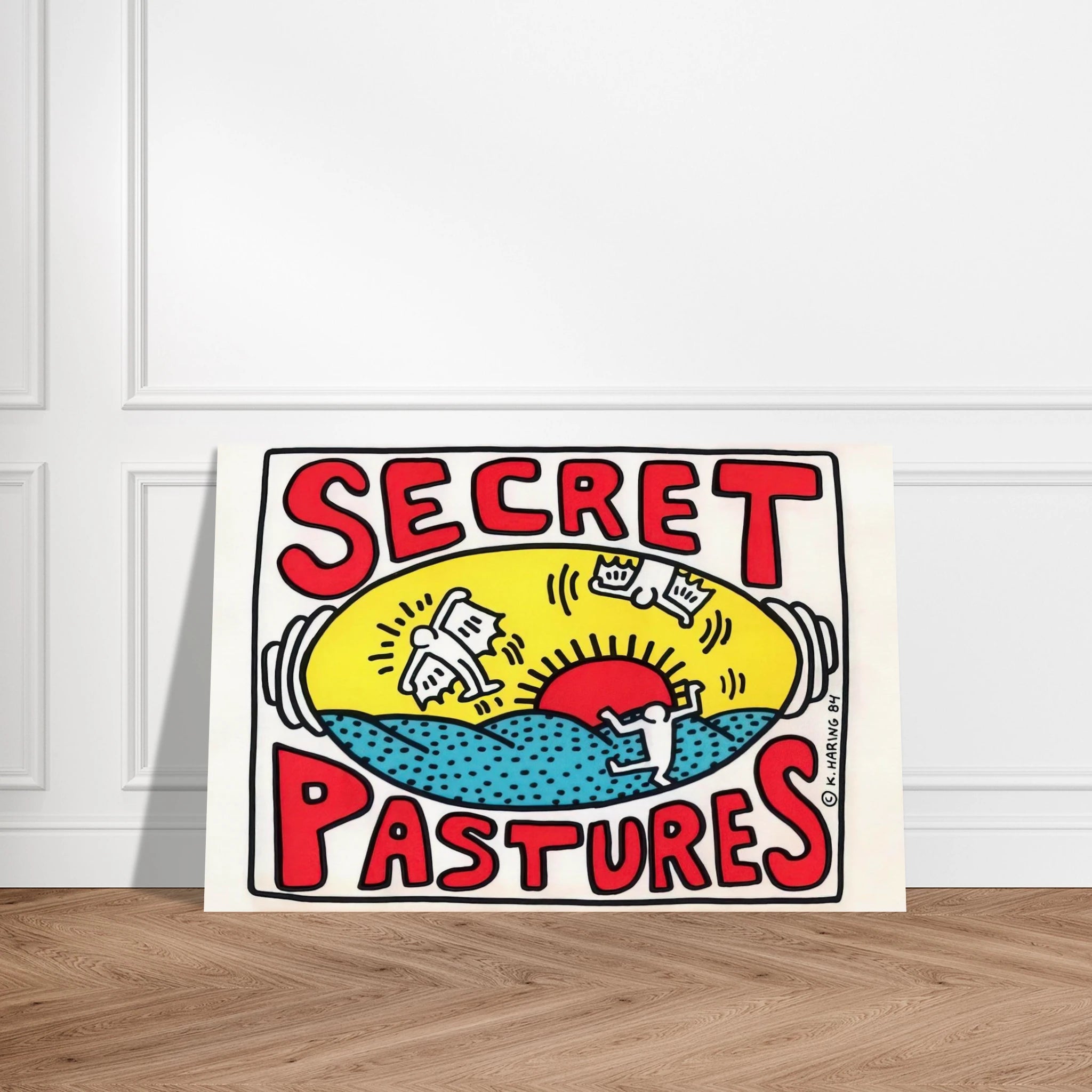 PROMOTIONAL POSTER FOR SECRET PASTURES 1984 Poster | Keith Haring Poster | Keith Haring Prints