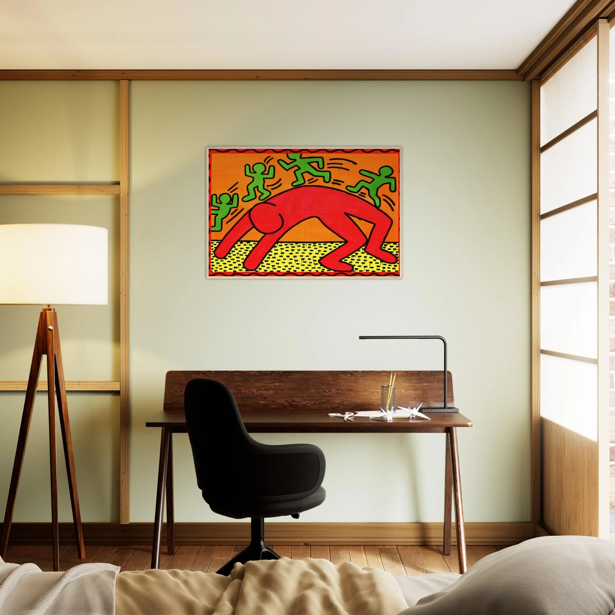 UNTITLED 1982 2 Framed Poster | Keith Haring Framed Prints Wall Art | Keith Haring Prints