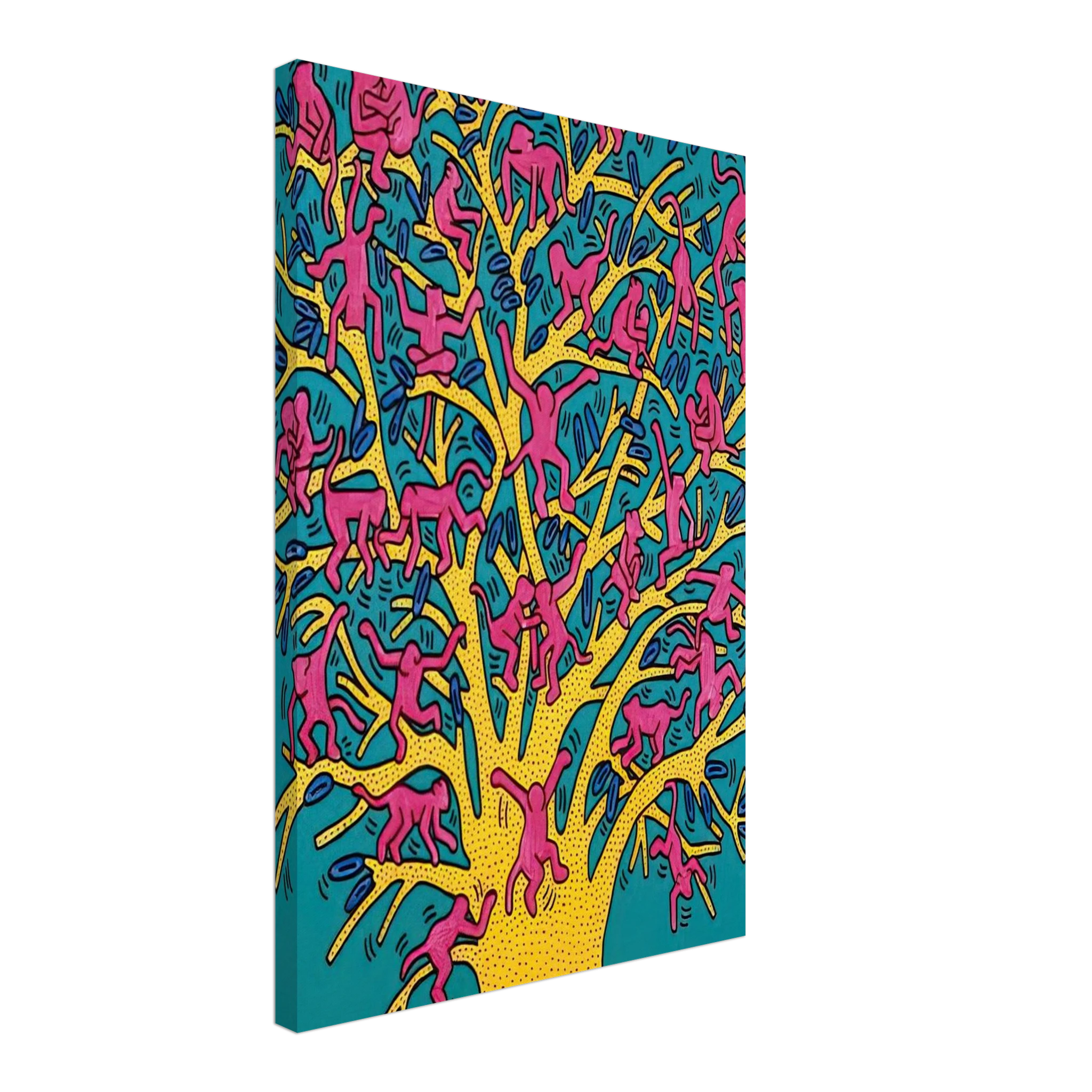 THE TREE OF MONKEYS Canvas | Keith Haring Canvas | Keith Haring Prints