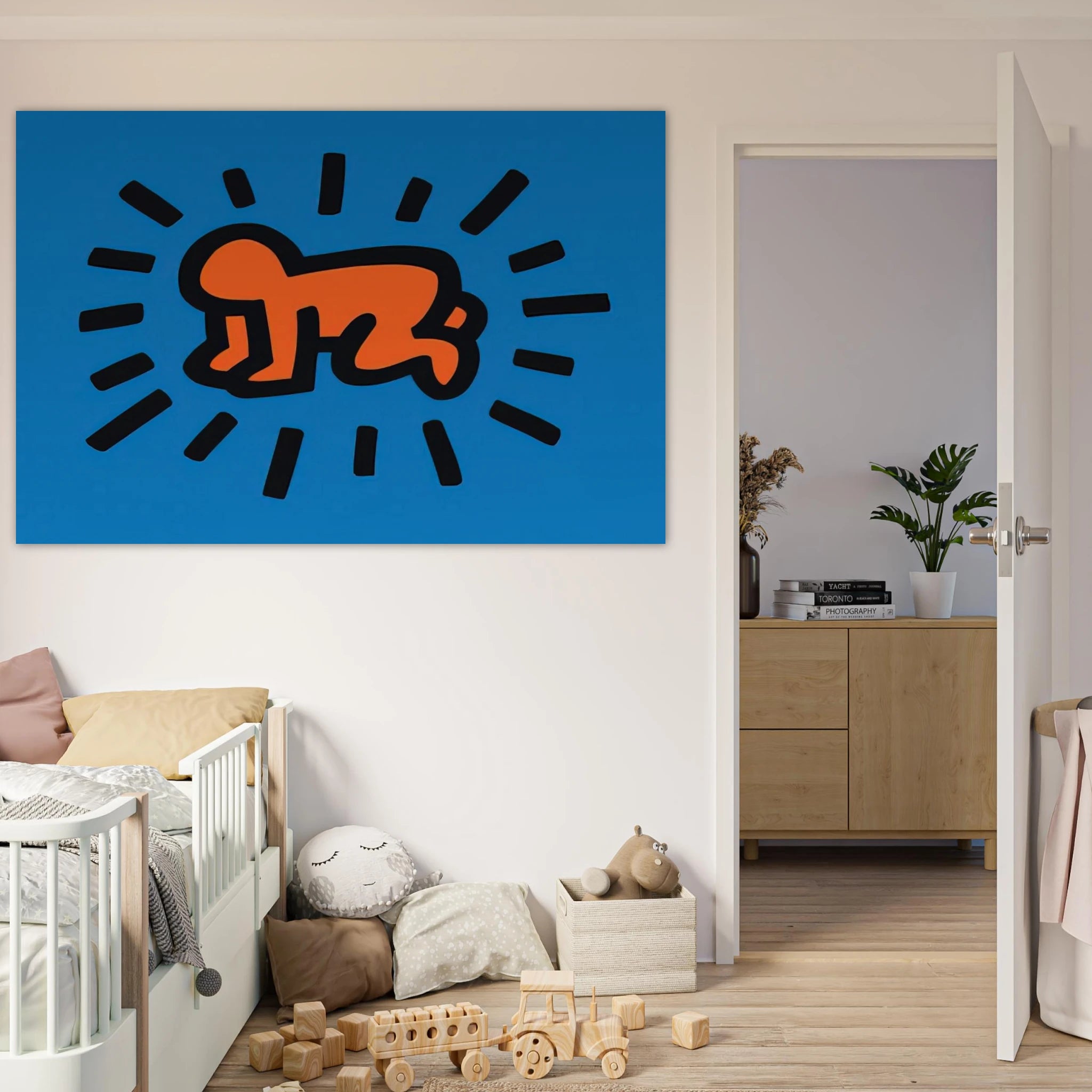 RADIANT BABY FROM ICONS SERIES 1990 Poster | Keith Haring Poster | Keith Haring Prints