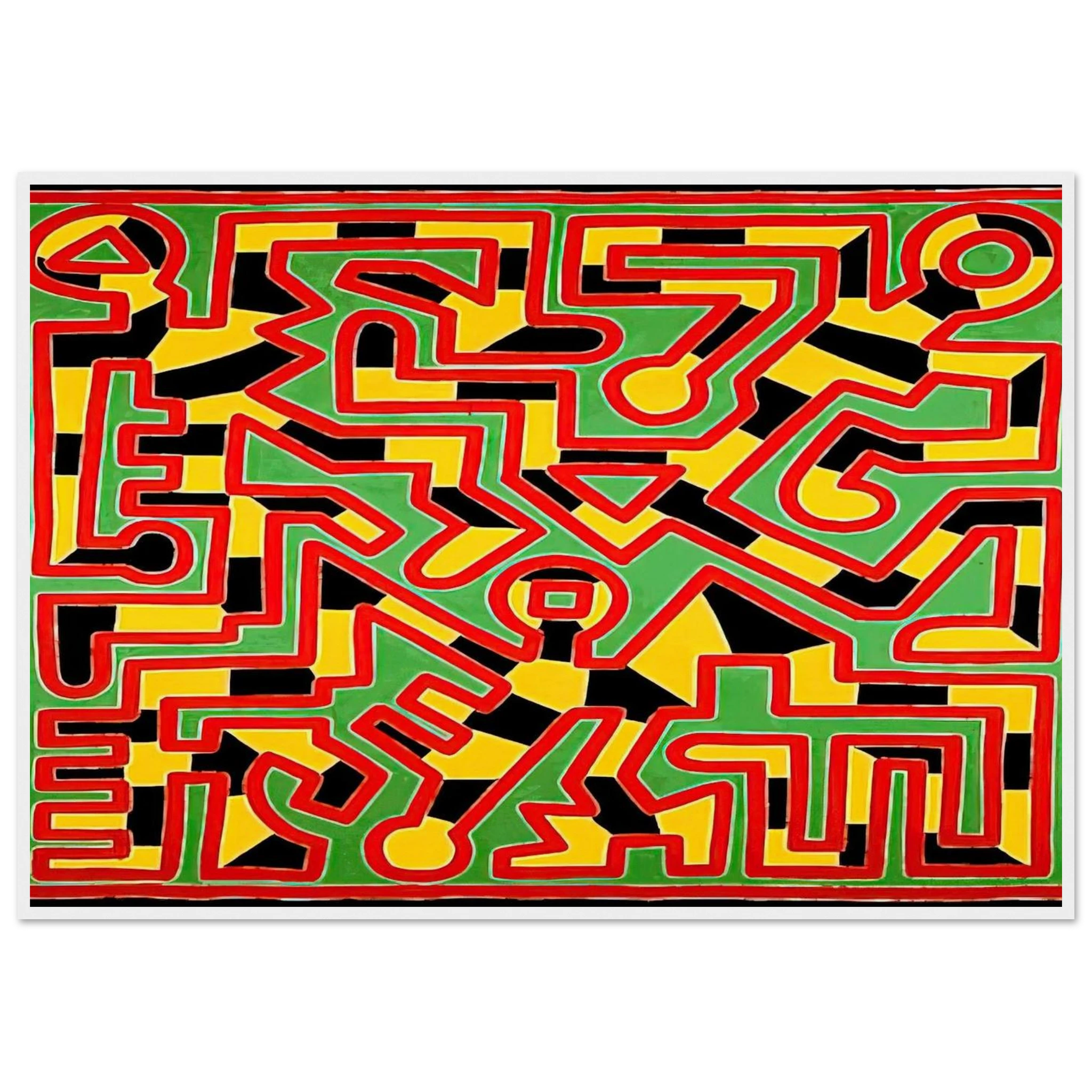 UNTITLED 1988 Framed Poster | Keith Haring Framed Prints Wall Art | Keith Haring Prints