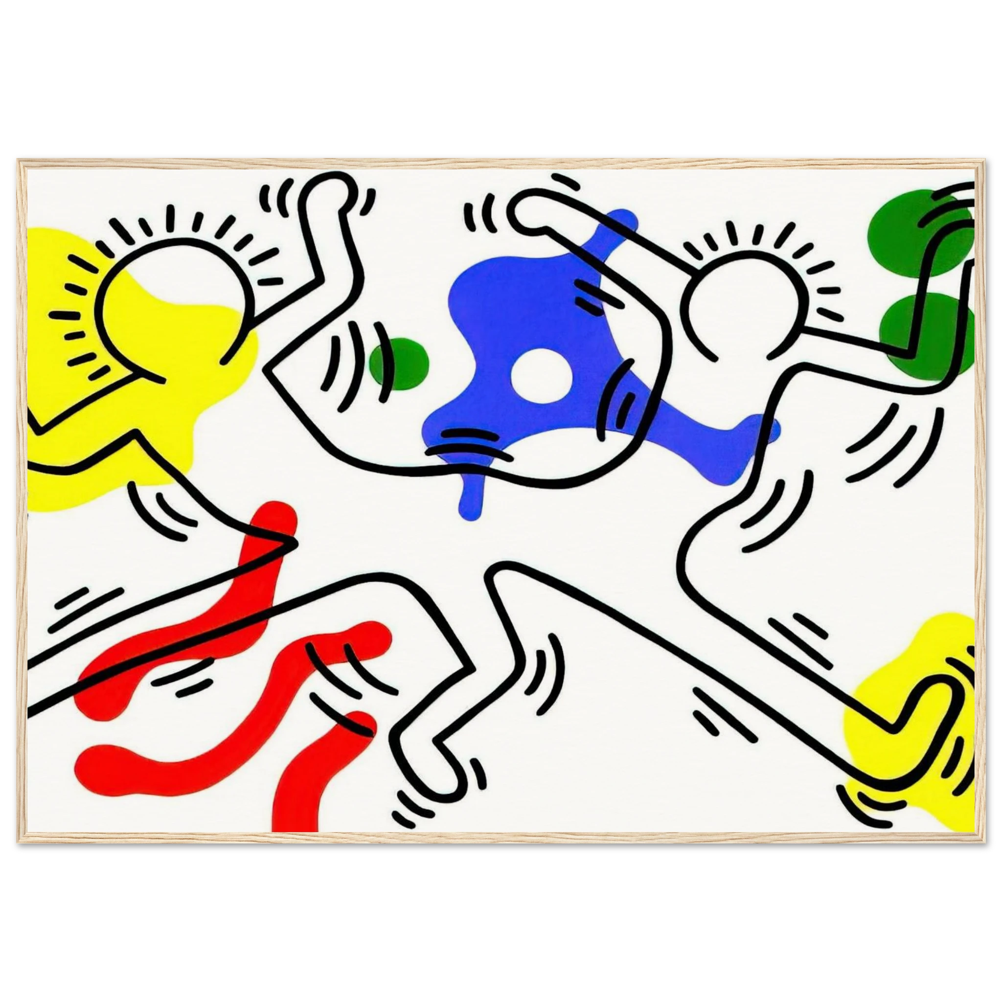 UNTITLED 1986 Framed Poster | Keith Haring Framed Prints Wall Art | Keith Haring Prints