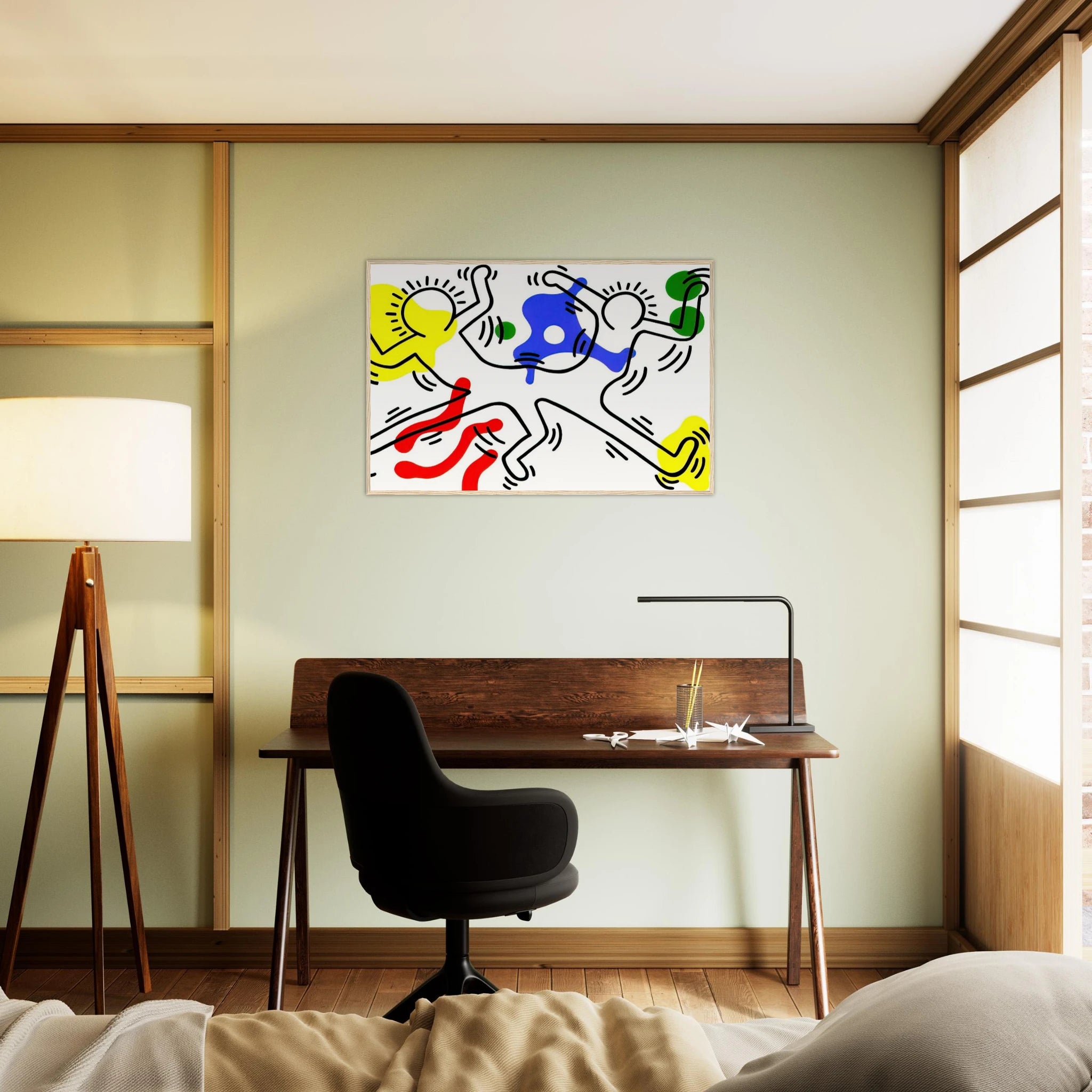 UNTITLED 1986 Framed Poster | Keith Haring Framed Prints Wall Art | Keith Haring Prints