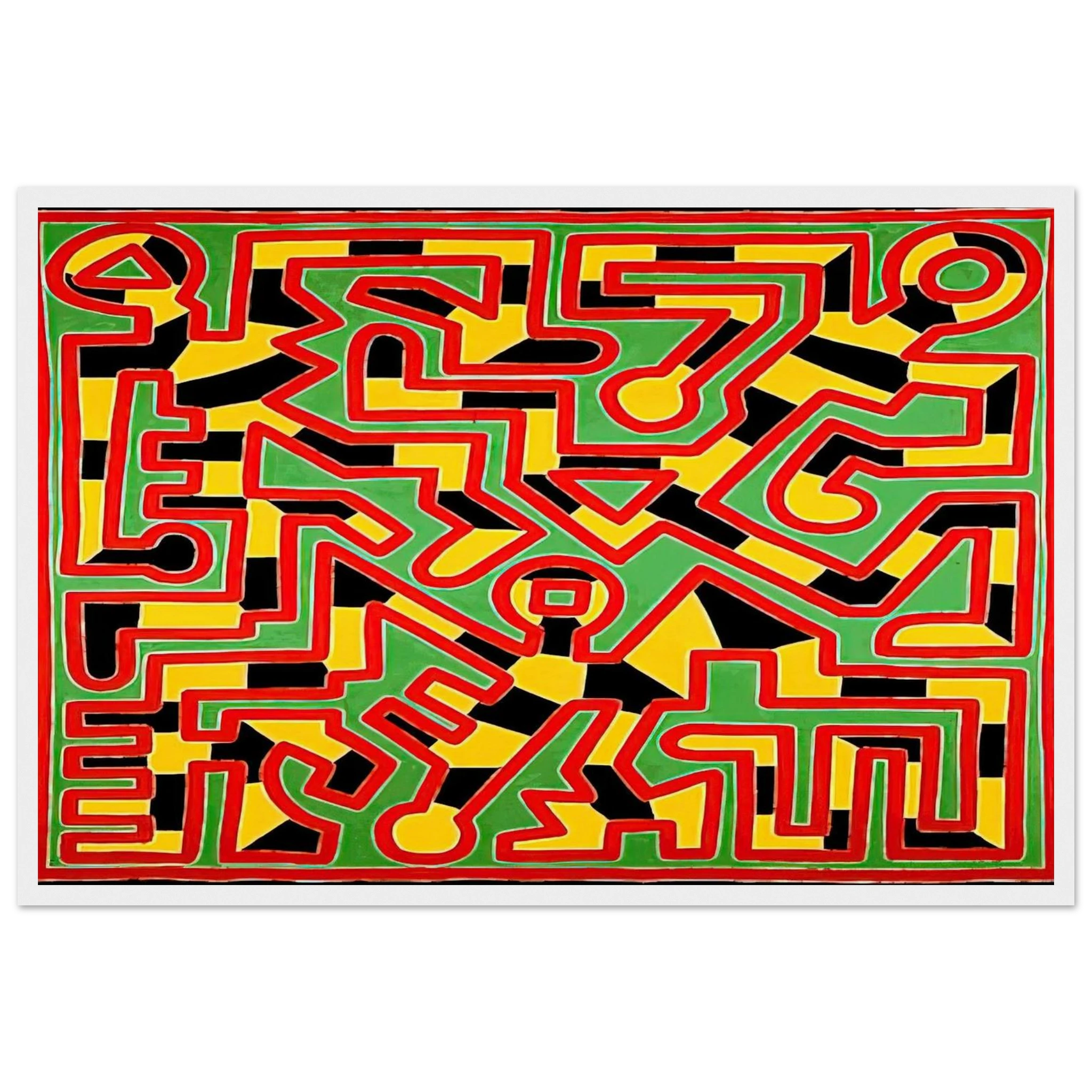 UNTITLED 1988 Framed Poster | Keith Haring Framed Prints Wall Art | Keith Haring Prints