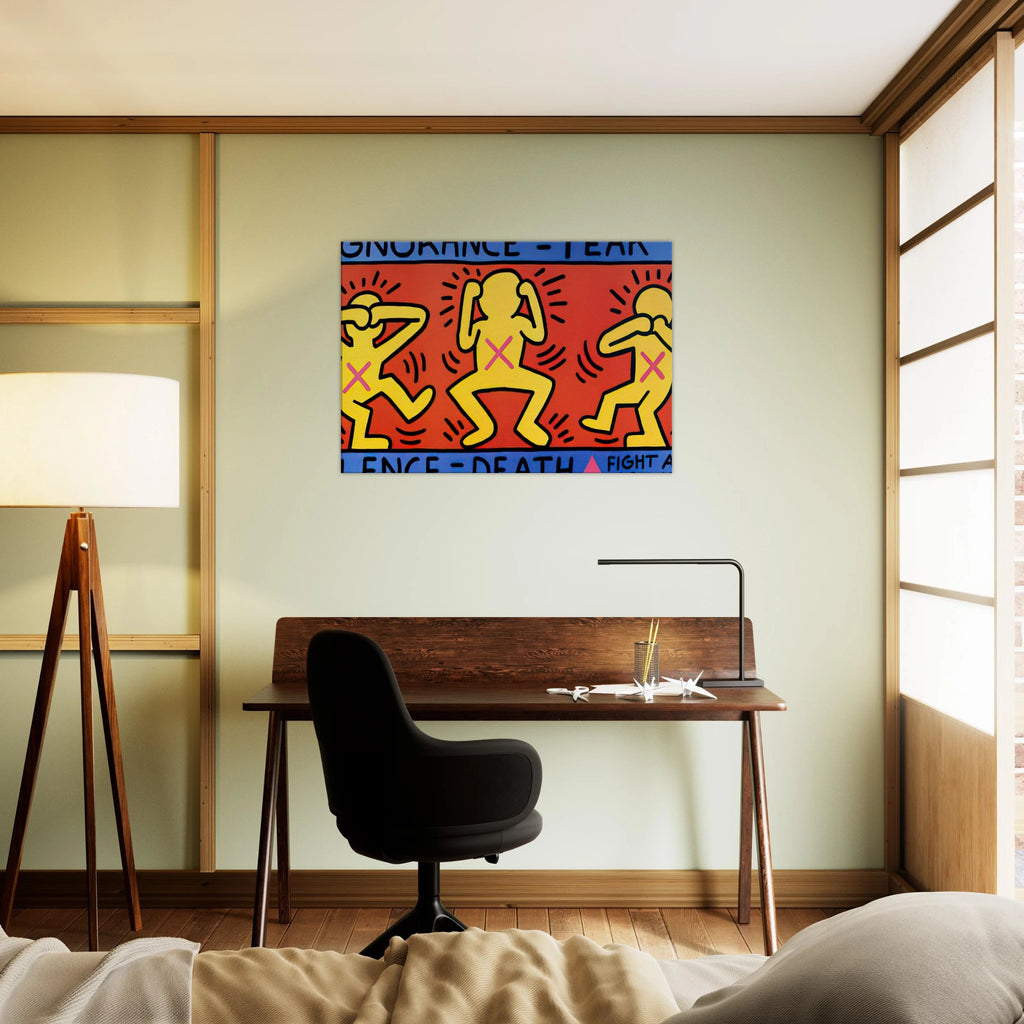 IGNORANCE FEAR 1989 Canvas | Keith Haring Canvas | Keith Haring Prints
