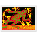 UNTITLED 1983 2 Framed Poster | Keith Haring Framed Prints Wall Art | Keith Haring Prints