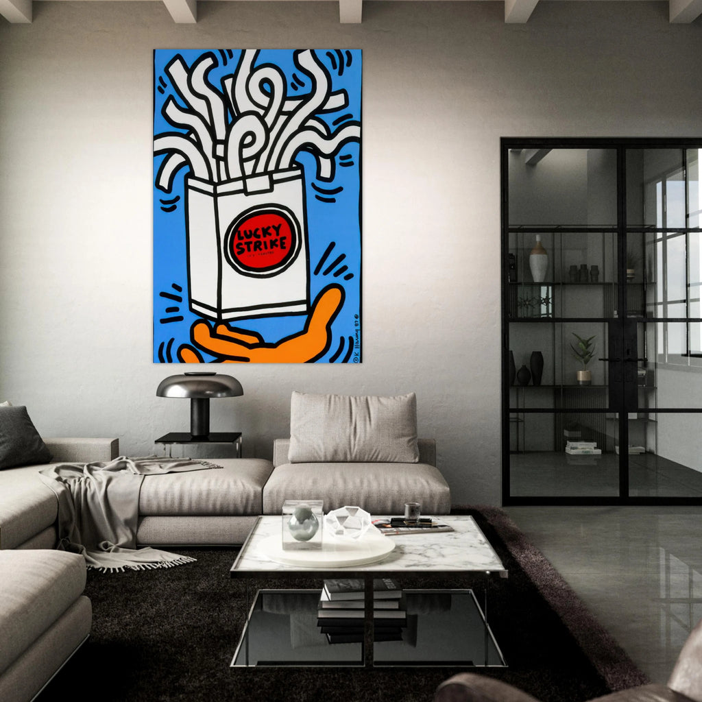 LUCKY STRIKE 1987 Poster | Keith Haring Poster | Keith Haring Prints