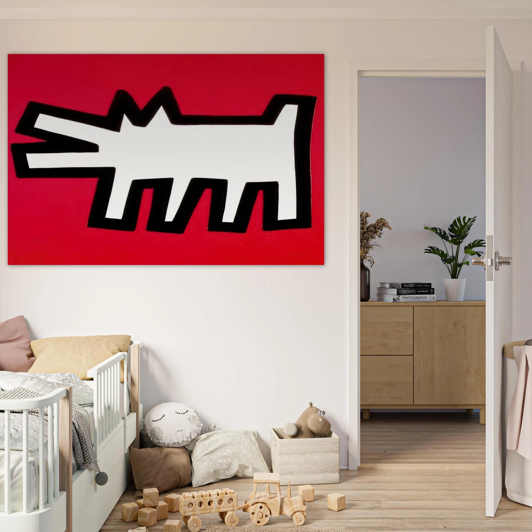 BARKING DOG 1990 Poster | Keith Haring Poster | Keith Haring Prints