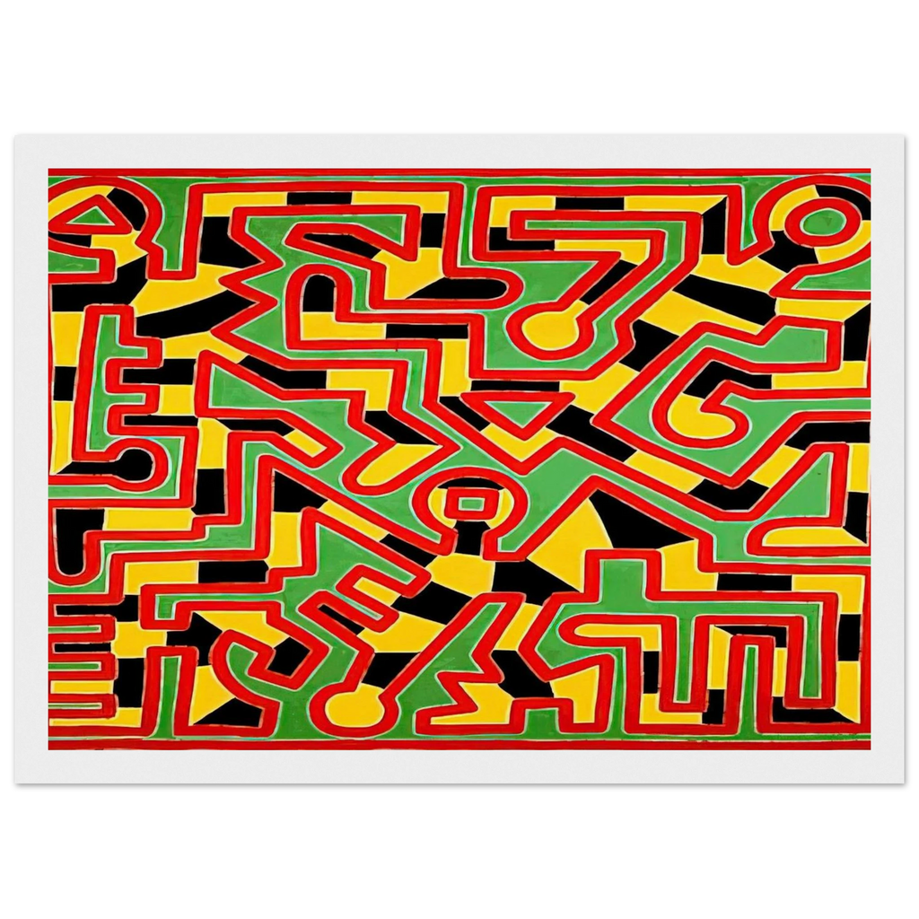 UNTITLED 1988 Framed Poster | Keith Haring Framed Prints Wall Art | Keith Haring Prints