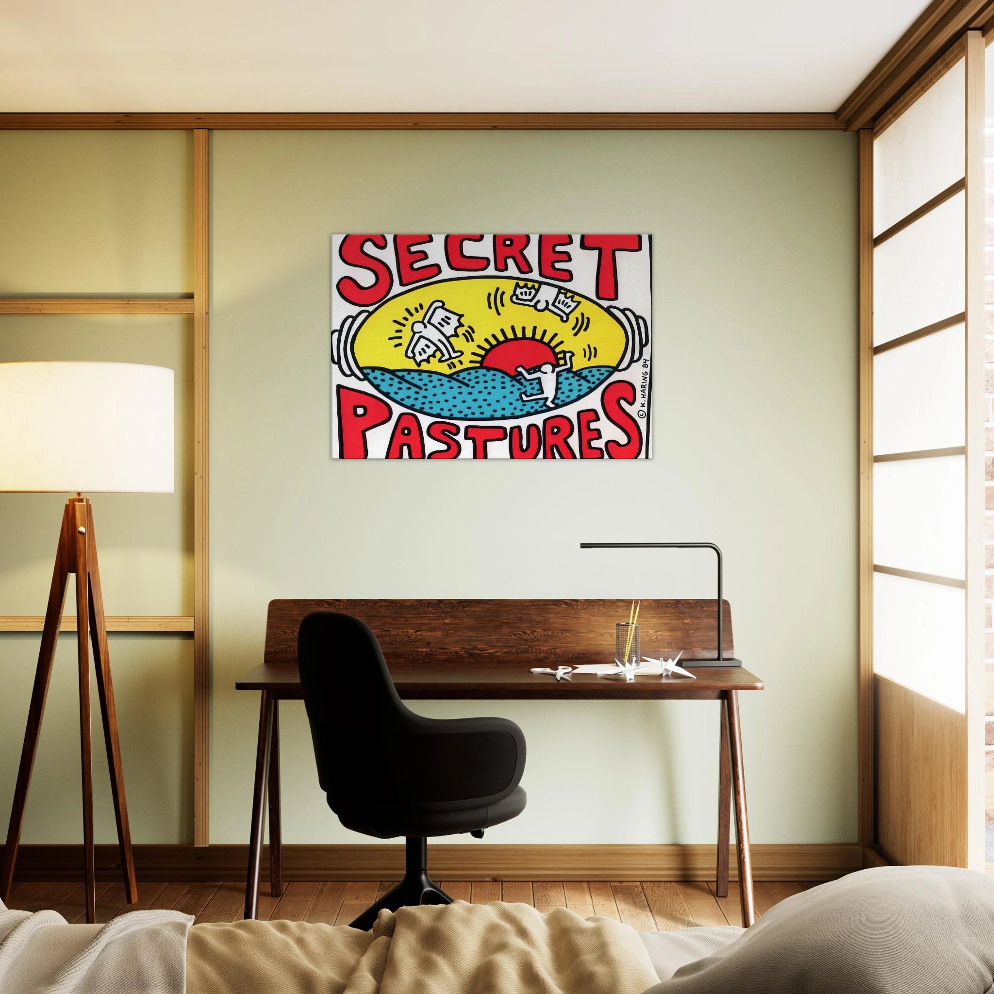PROMOTIONAL POSTER FOR SECRET PASTURES 1984 Canvas | Keith Haring Canvas | Keith Haring Prints