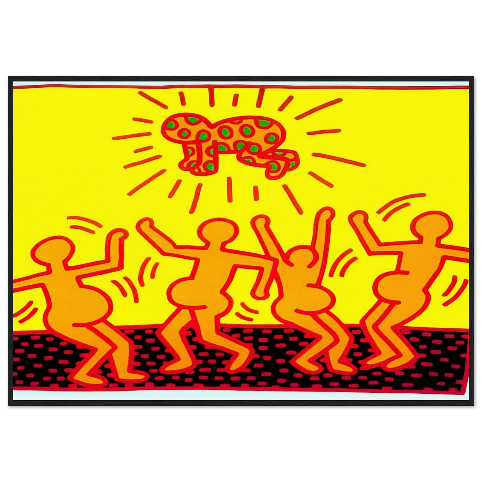 UNTITLED 1983 1 Framed Poster | Keith Haring Framed Prints Wall Art | Keith Haring Prints