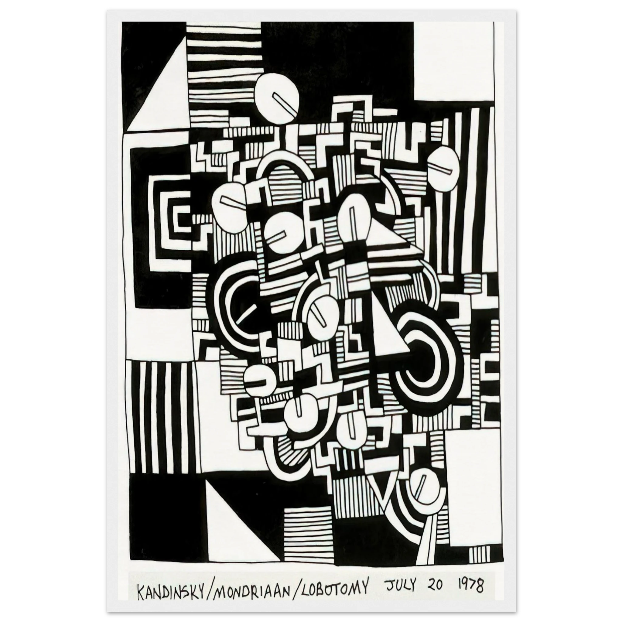 UNTITLED 1978 Framed Poster | Keith Haring Framed Prints Wall Art | Keith Haring Prints