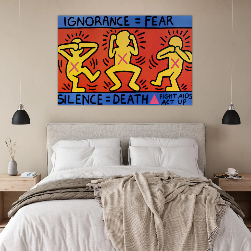 IGNORANCE FEAR 1989 Poster | Keith Haring Poster | Keith Haring Prints