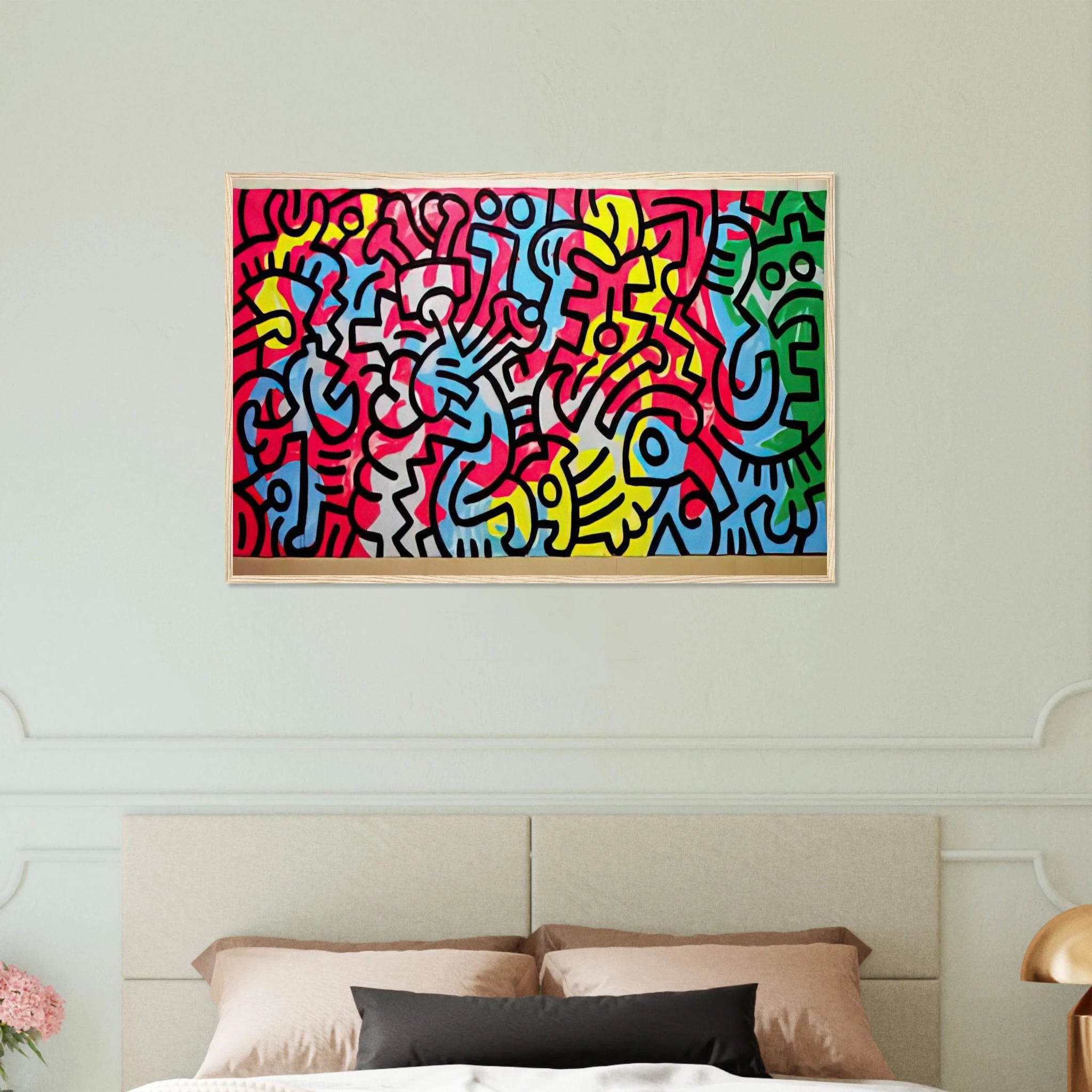 UNTITLED 1987 Framed Poster | Keith Haring Framed Prints Wall Art | Keith Haring Prints