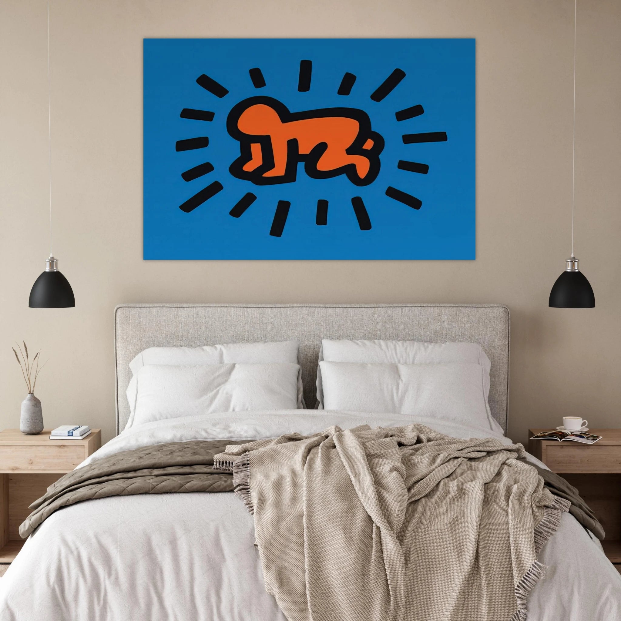 RADIANT BABY FROM ICONS SERIES 1990 Poster | Keith Haring Poster | Keith Haring Prints