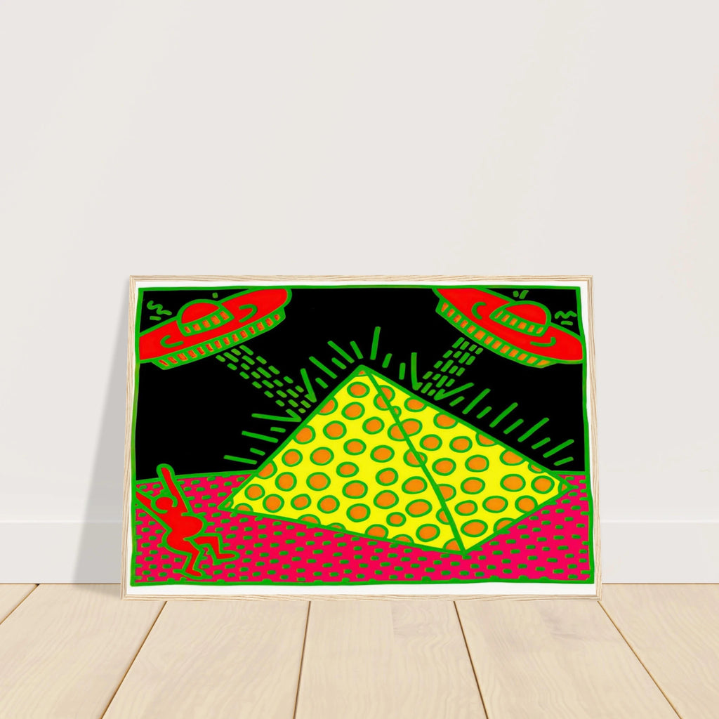 UNTITLED 1983 3 Framed Poster | Keith Haring Framed Prints Wall Art | Keith Haring Prints