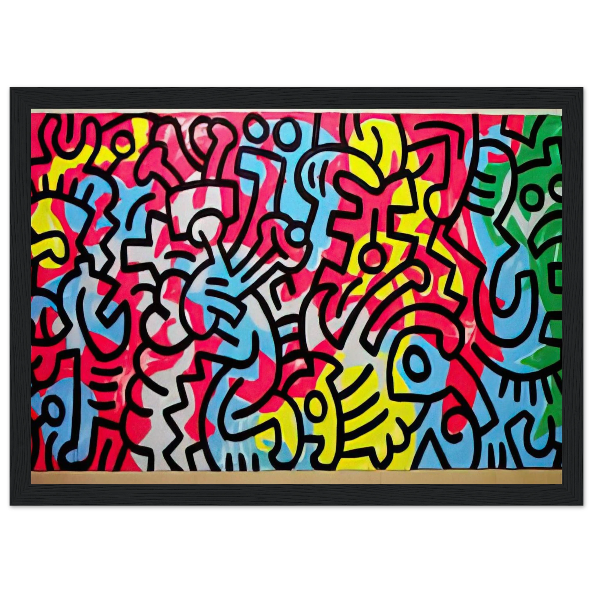 UNTITLED 1987 Framed Poster | Keith Haring Framed Prints Wall Art | Keith Haring Prints