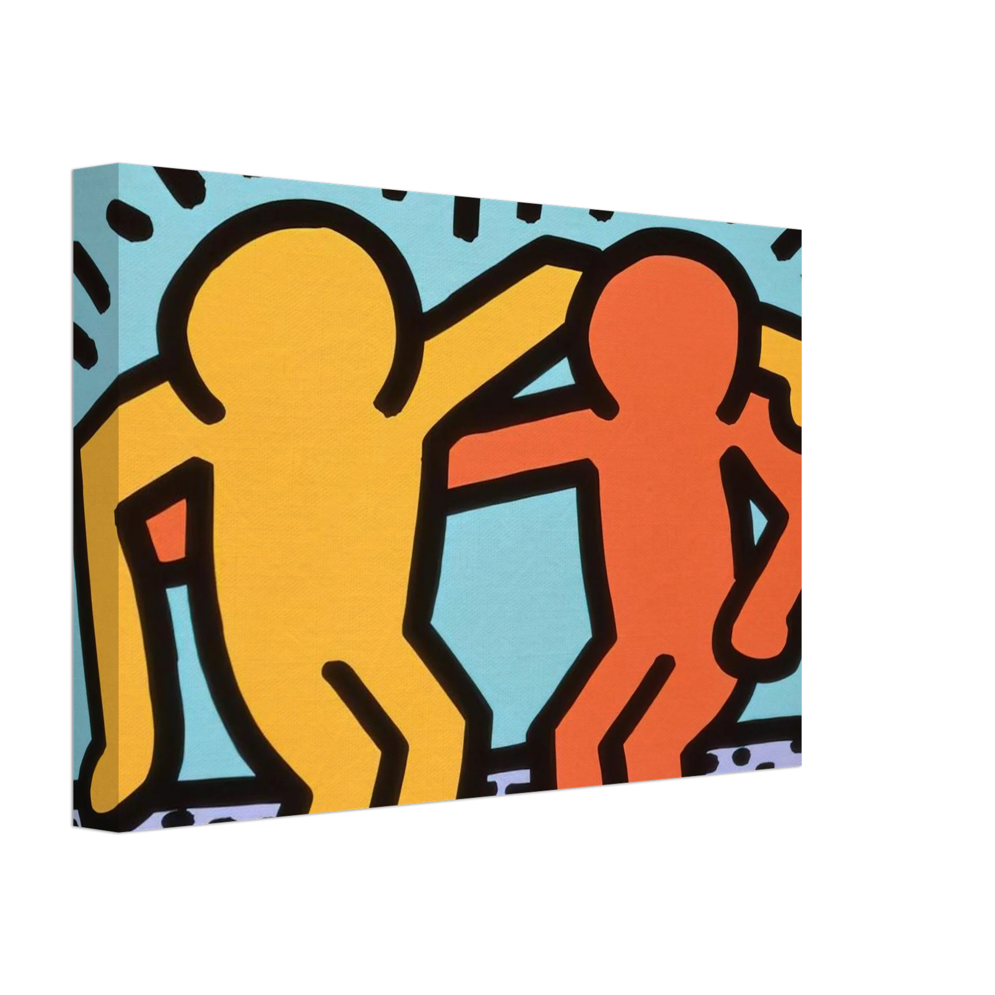 BEST BUDDIES 1990 Canvas | Keith Haring Canvas | Keith Haring Prints