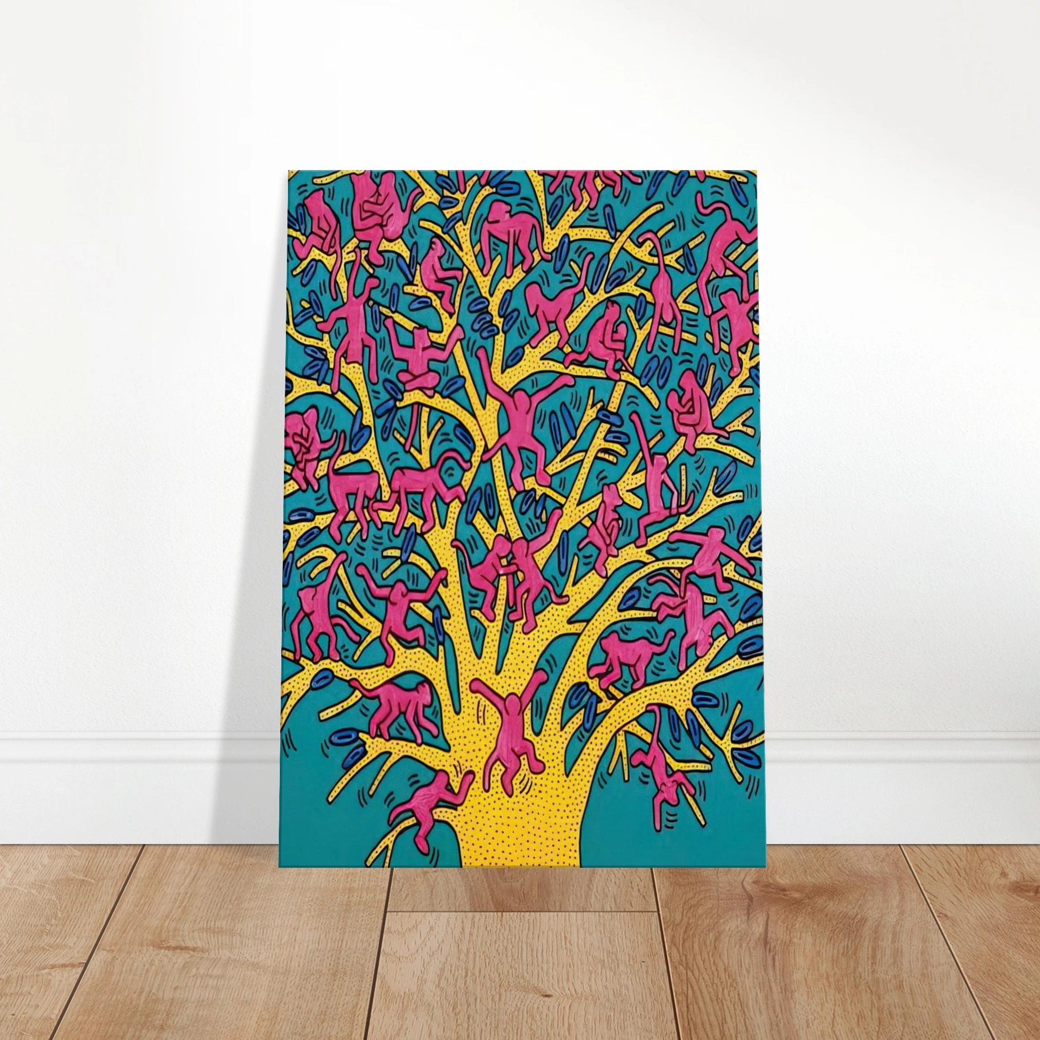 THE TREE OF MONKEYS Canvas | Keith Haring Canvas | Keith Haring Prints