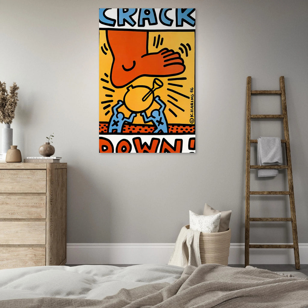 CRACK DOWN 1986 Poster | Keith Haring Poster | Keith Haring Prints