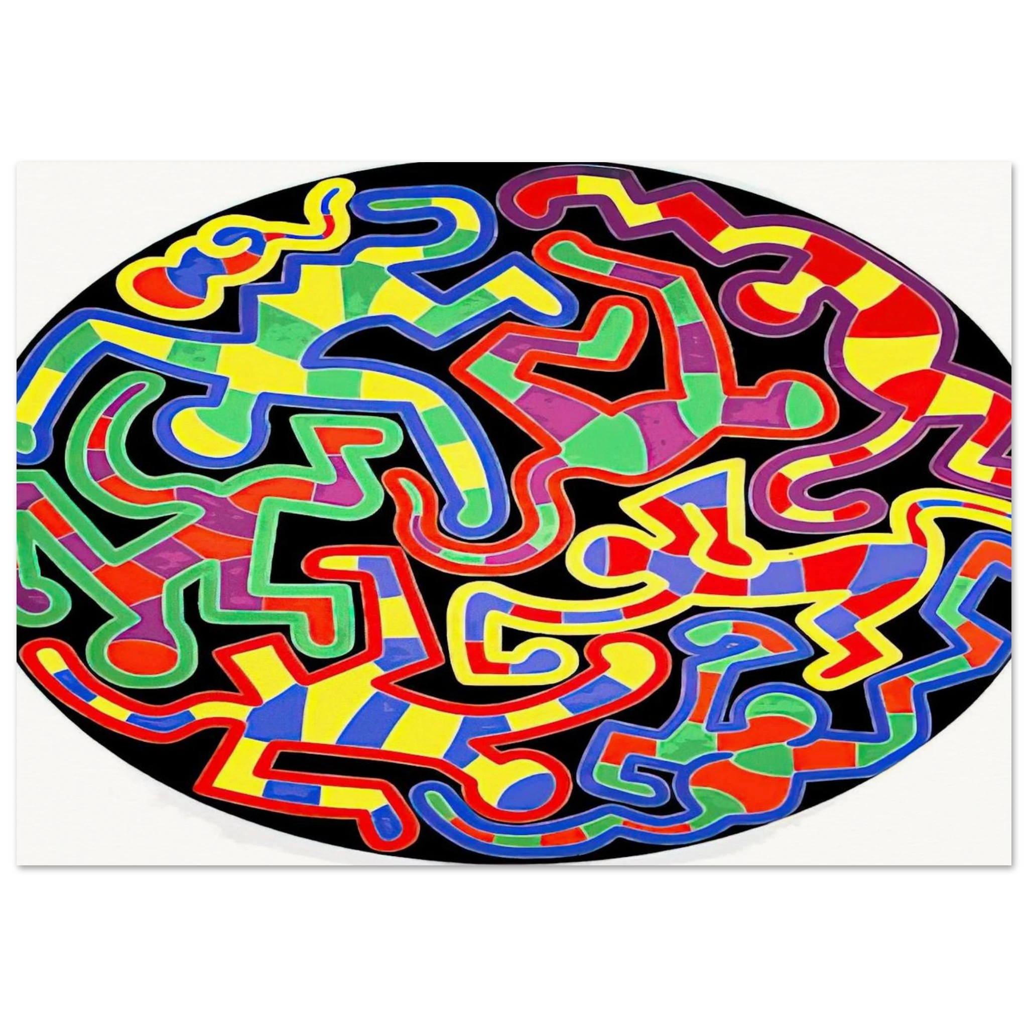 MONKEY PUZZLE 1988 Poster | Keith Haring Poster | Keith Haring Prints