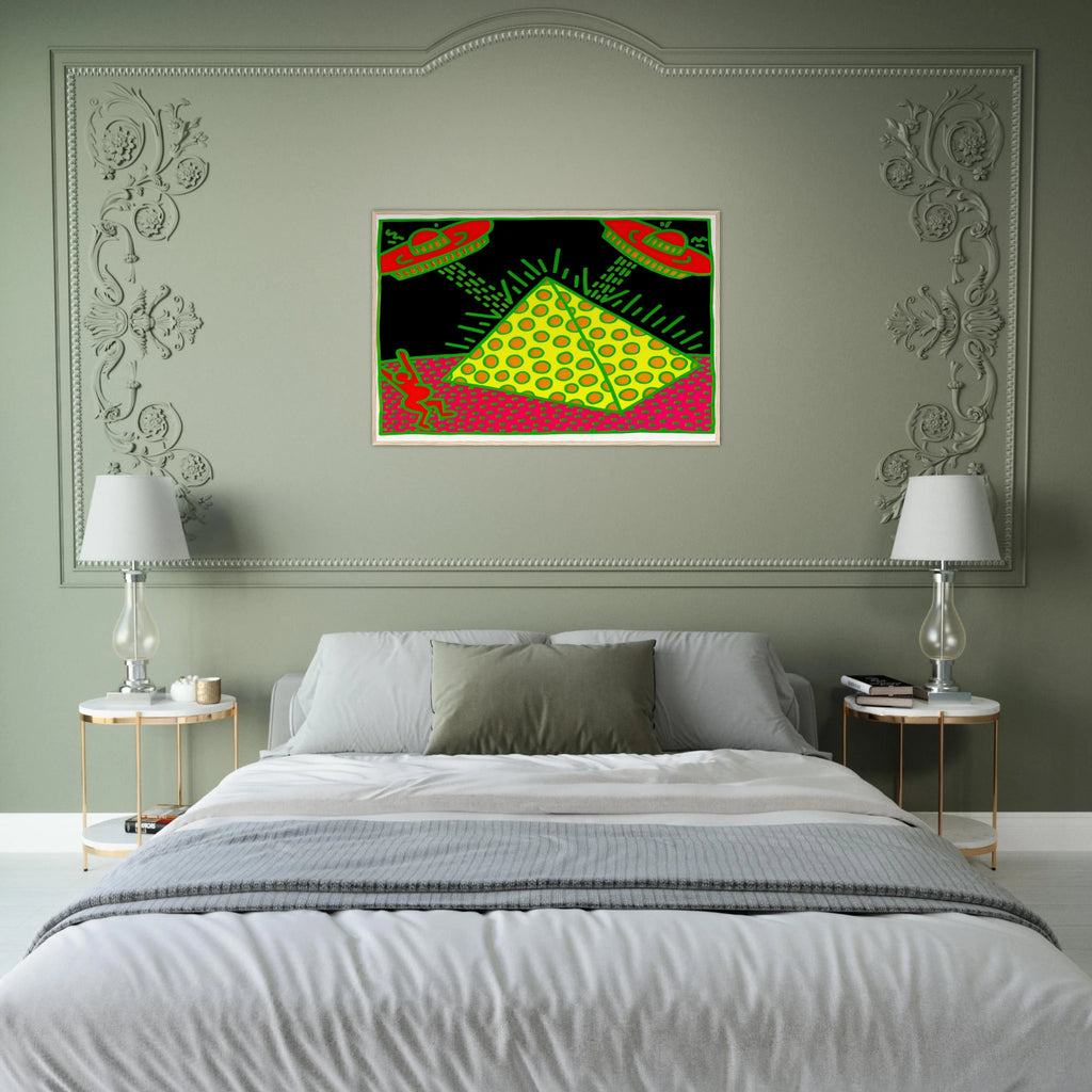 UNTITLED 1983 3 Framed Poster | Keith Haring Framed Prints Wall Art | Keith Haring Prints