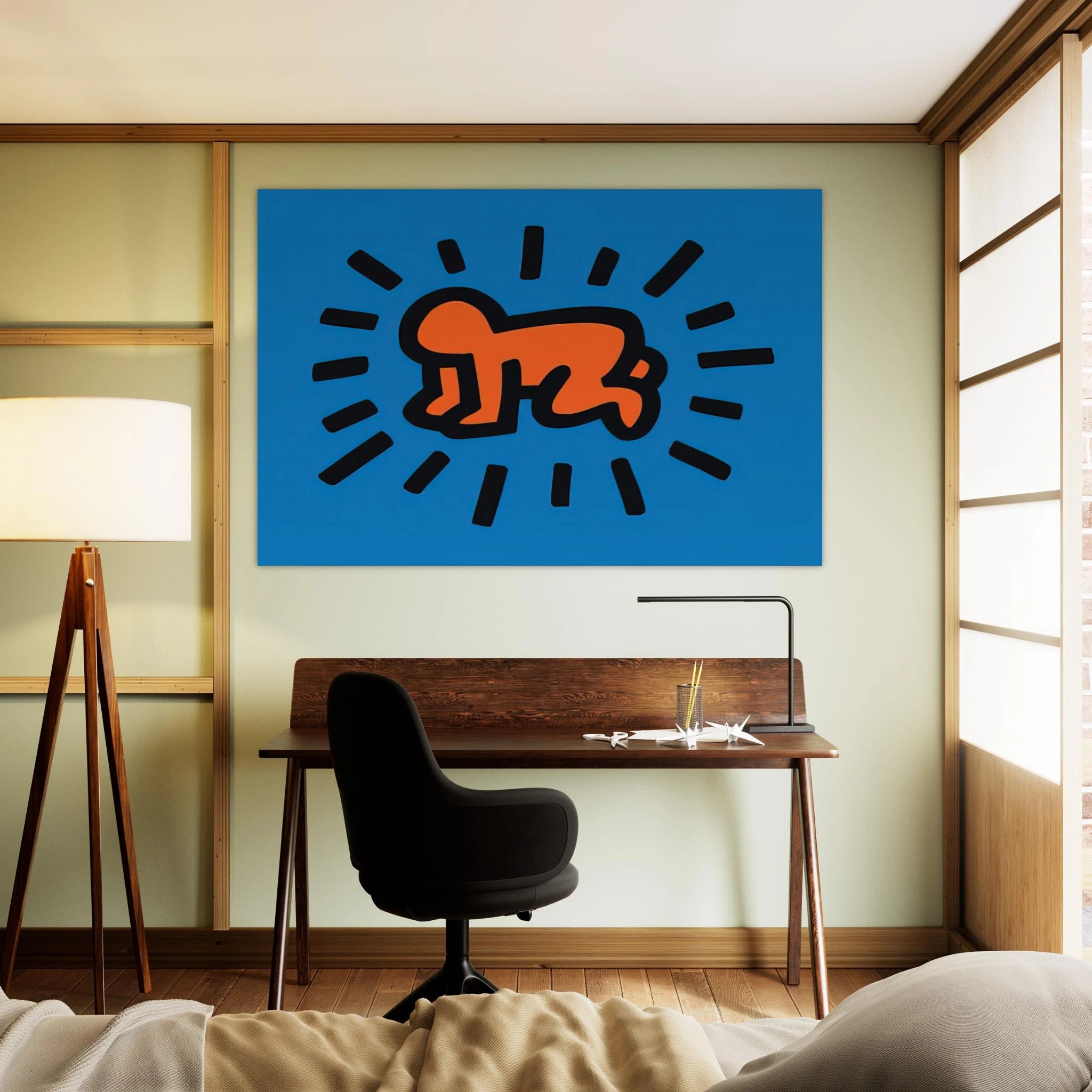 RADIANT BABY FROM ICONS SERIES 1990 Poster | Keith Haring Poster | Keith Haring Prints