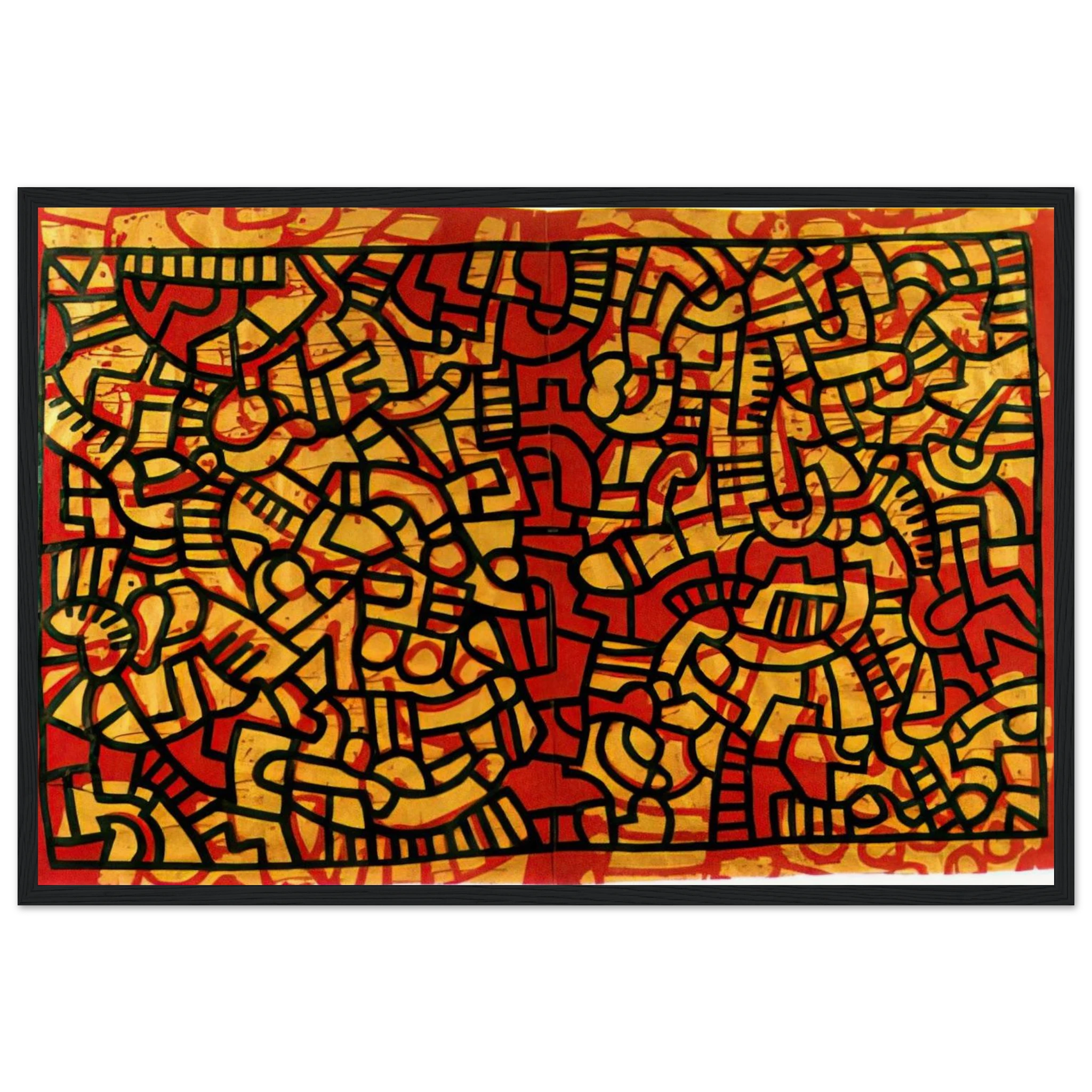 UNTITLED 1979 Framed Poster | Keith Haring Framed Prints Wall Art | Keith Haring Prints