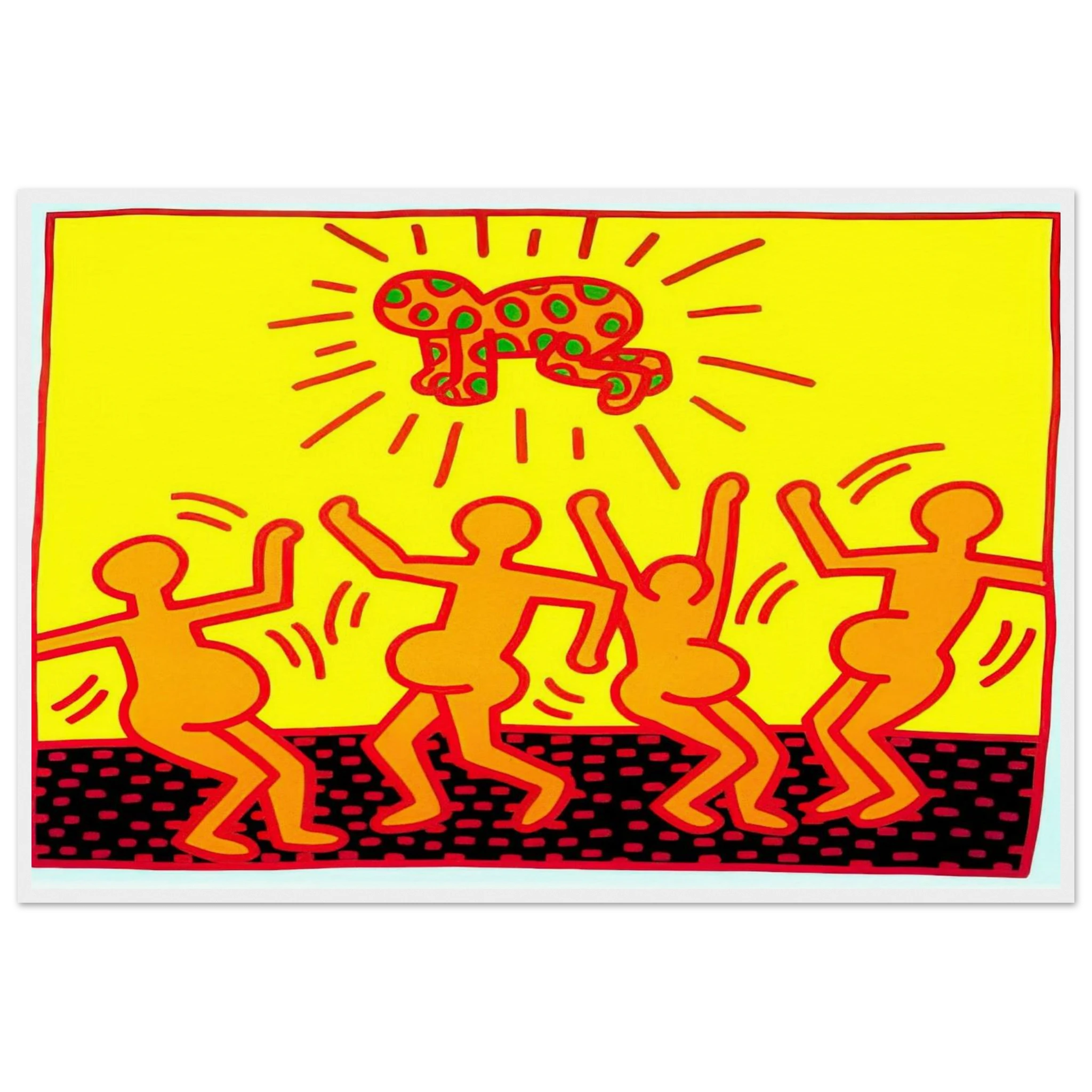 UNTITLED 1983 1 Framed Poster | Keith Haring Framed Prints Wall Art | Keith Haring Prints