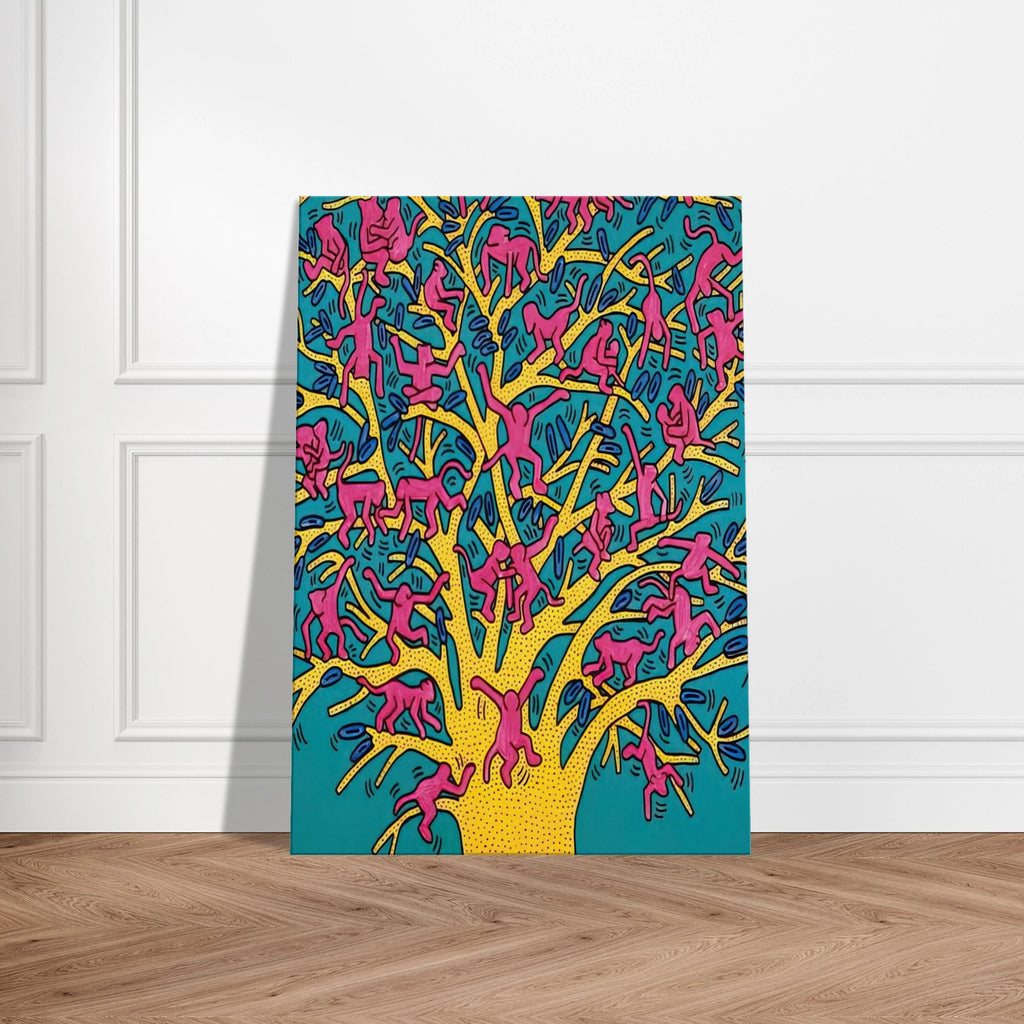 THE TREE OF MONKEYS Canvas | Keith Haring Canvas | Keith Haring Prints