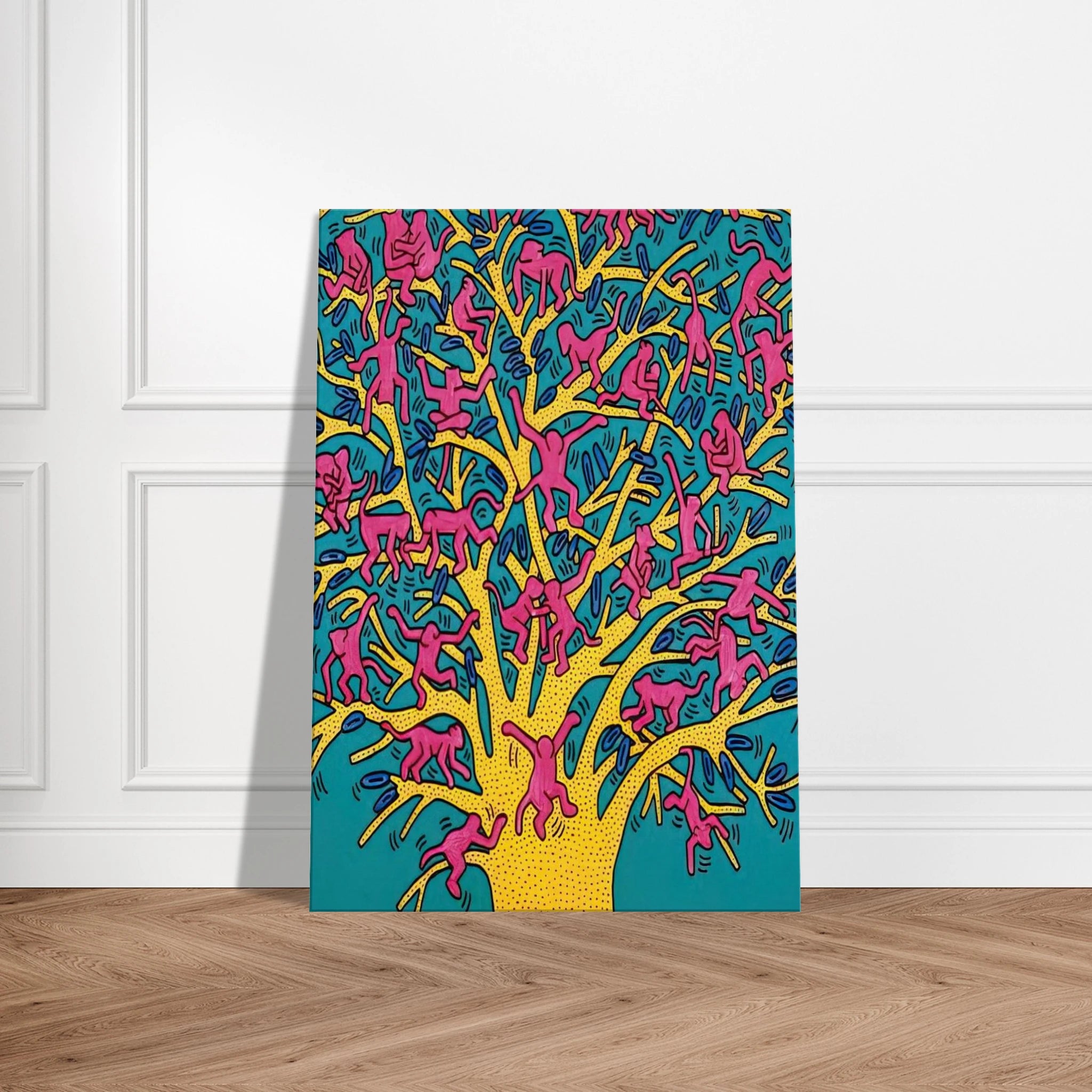 THE TREE OF MONKEYS Canvas | Keith Haring Canvas | Keith Haring Prints