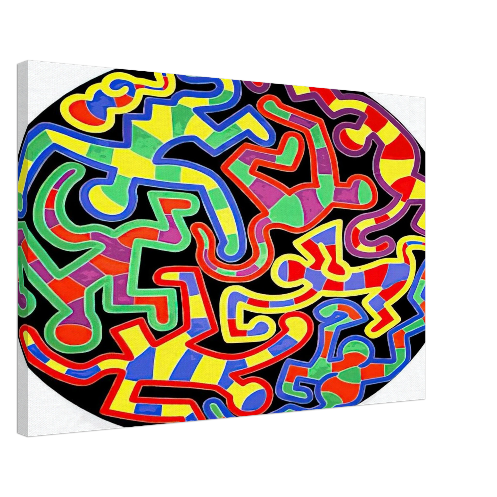 MONKEY PUZZLE 1988 Canvas | Keith Haring Canvas | Keith Haring Prints