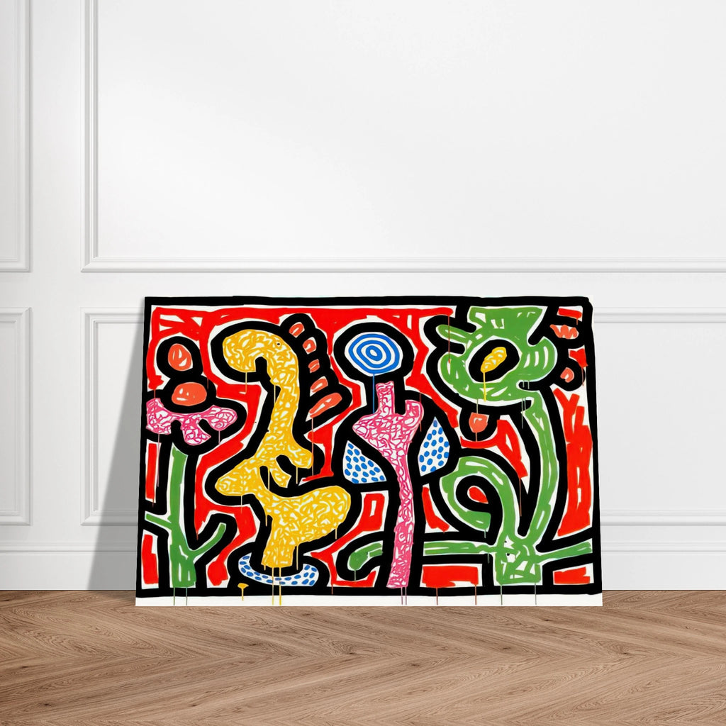 FLOWERS IV 1990 Poster | Keith Haring Poster | Keith Haring Prints
