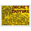 A POSTER FOR THE BILL T JONES AND ARNIE ZANE PERFORMANCE PIECE SECRET PASTURES 1984 Framed Poster | Keith Haring Framed Prints Wall Art | Keith Haring Prints