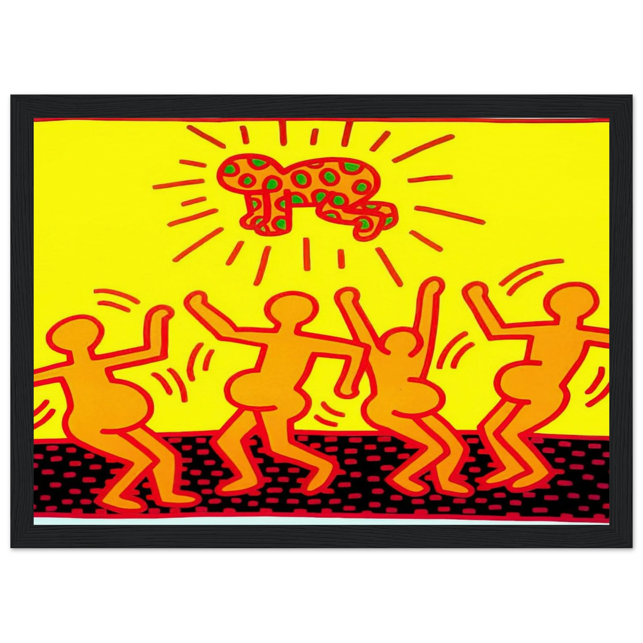 UNTITLED 1983 1 Framed Poster | Keith Haring Framed Prints Wall Art | Keith Haring Prints